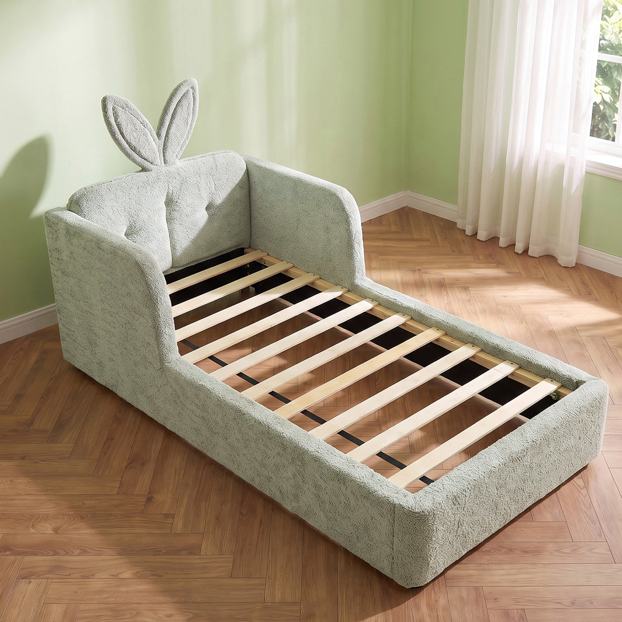 Juniors Toddler Bed with Bunny Headboard-baby-nursery-furniture-cribsandbeds-beds-image-5