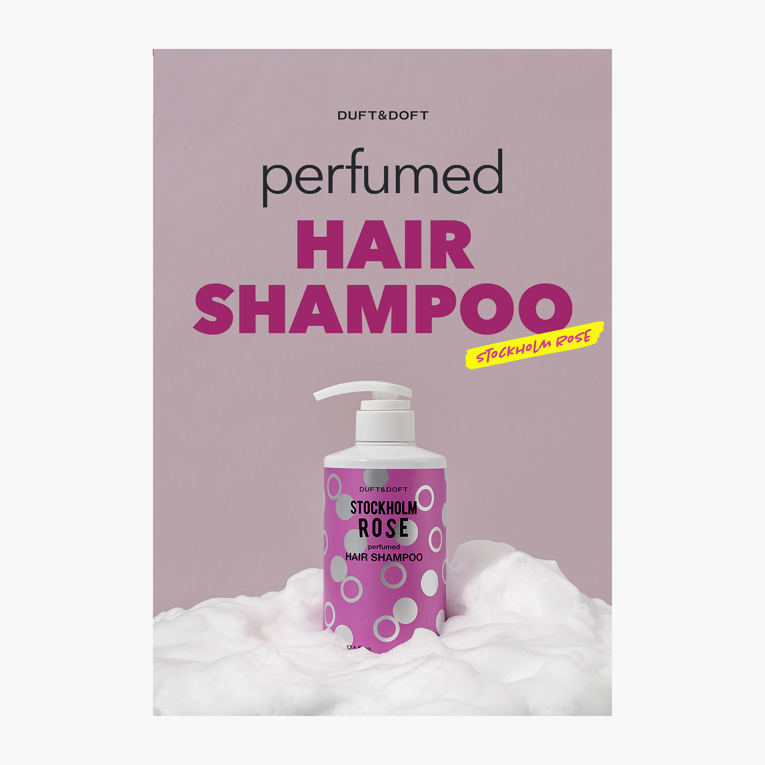 Duft&Doft Stockholm Rose Perfumed Hair Shampoo 500Ml-beautyandpersonalcare-hair-haircare-shampoos-image-5