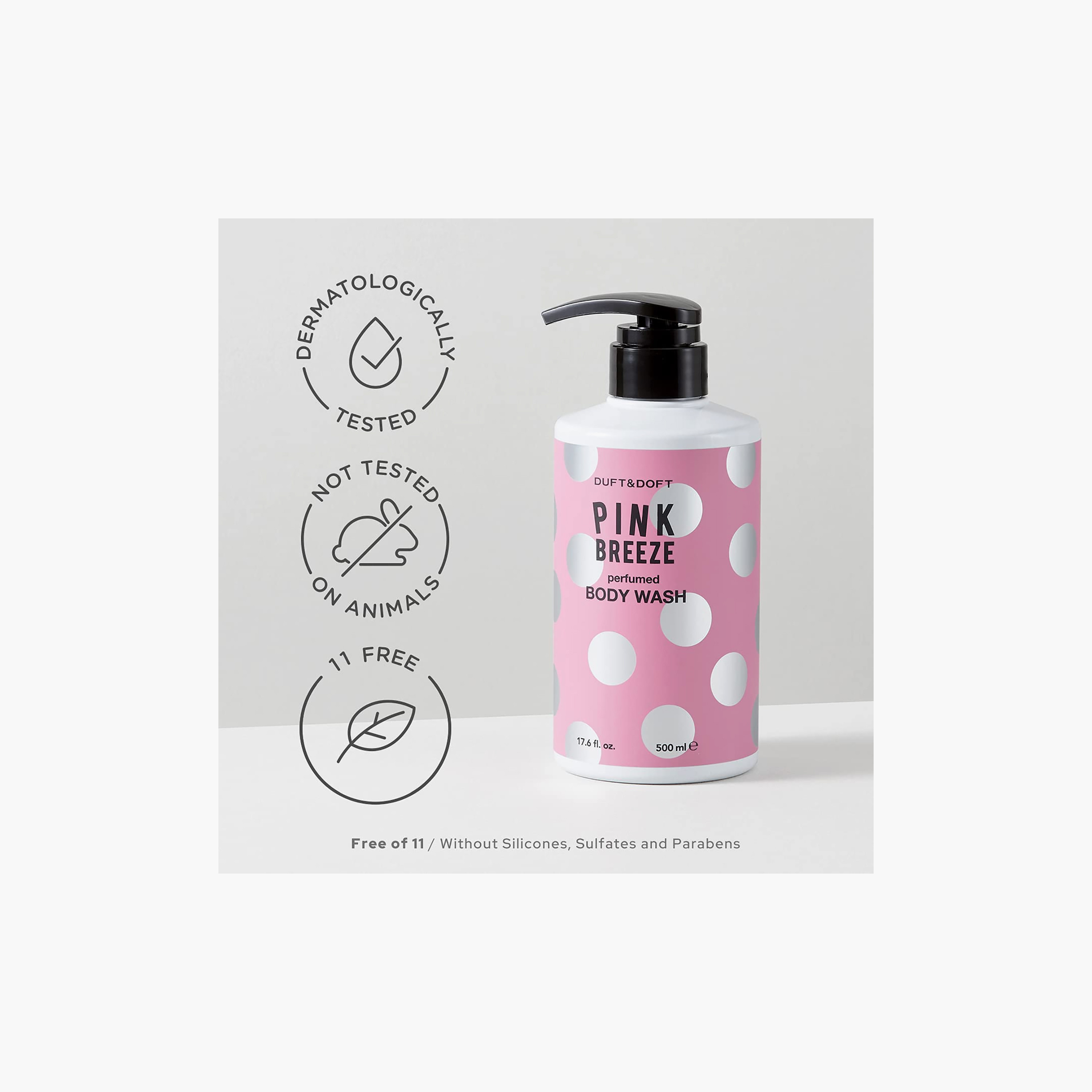 Duft&Doft Pink Breeze Perfumed Body Wash 500Ml-beautyandpersonalcare-bathandbody-bathandshower-bodywash-image-2
