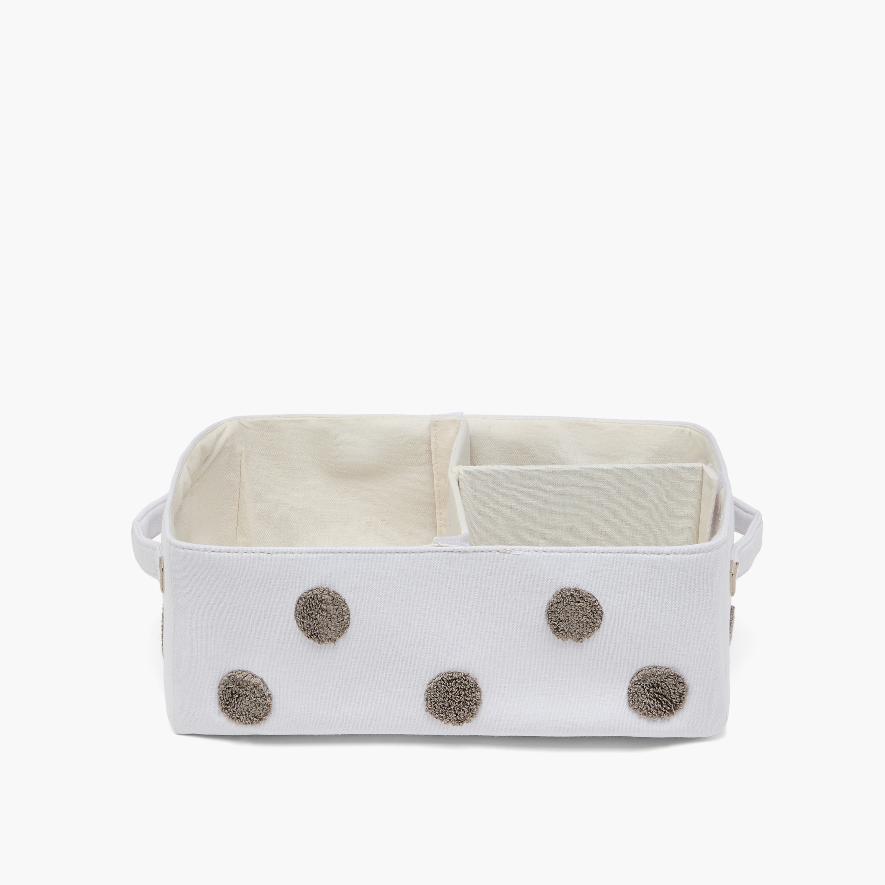 Juniors Pompom Detail Storage Organizer with Handles-baby-nursery-furniture-wardrobesandstorage-image-1