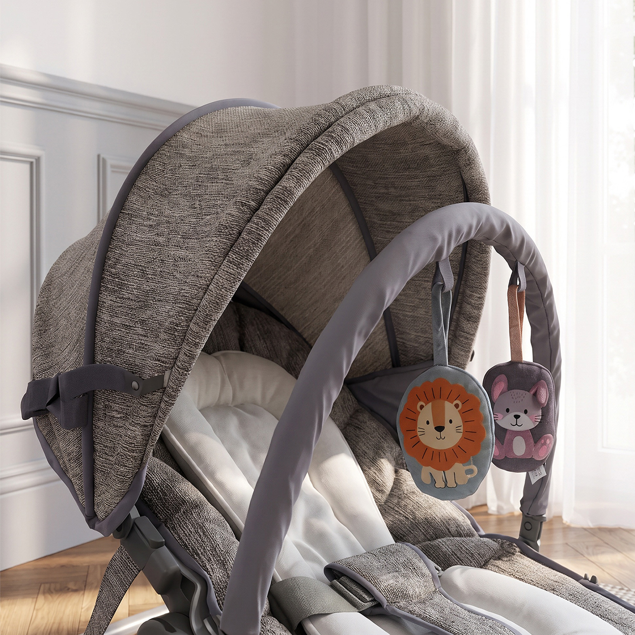 Juniors Garnet Baby Rocker with Canopy-baby-infantactivity-rockers-image-9