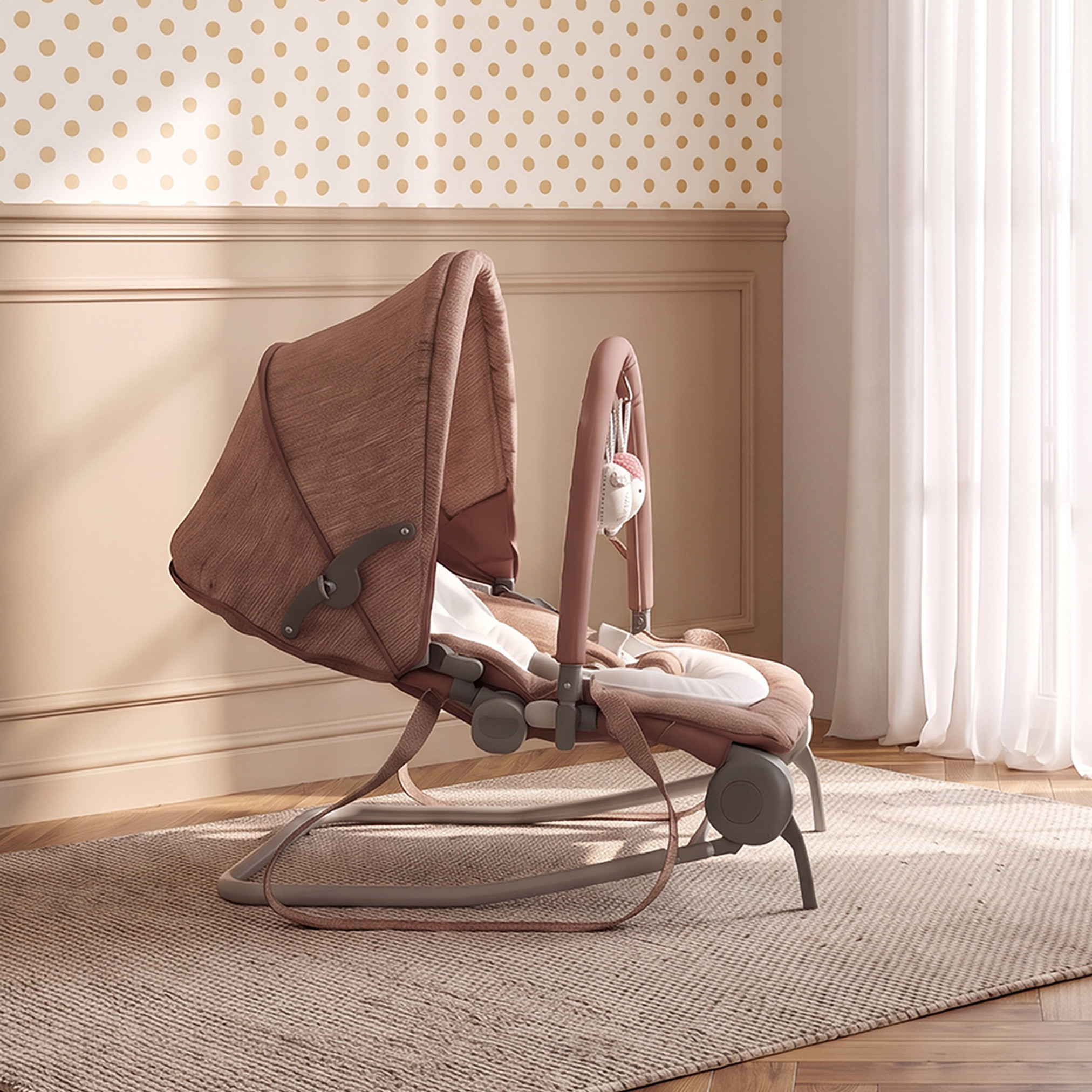 Juniors Garnet Baby Rocker with Canopy-baby-infantactivity-rockers-image-4