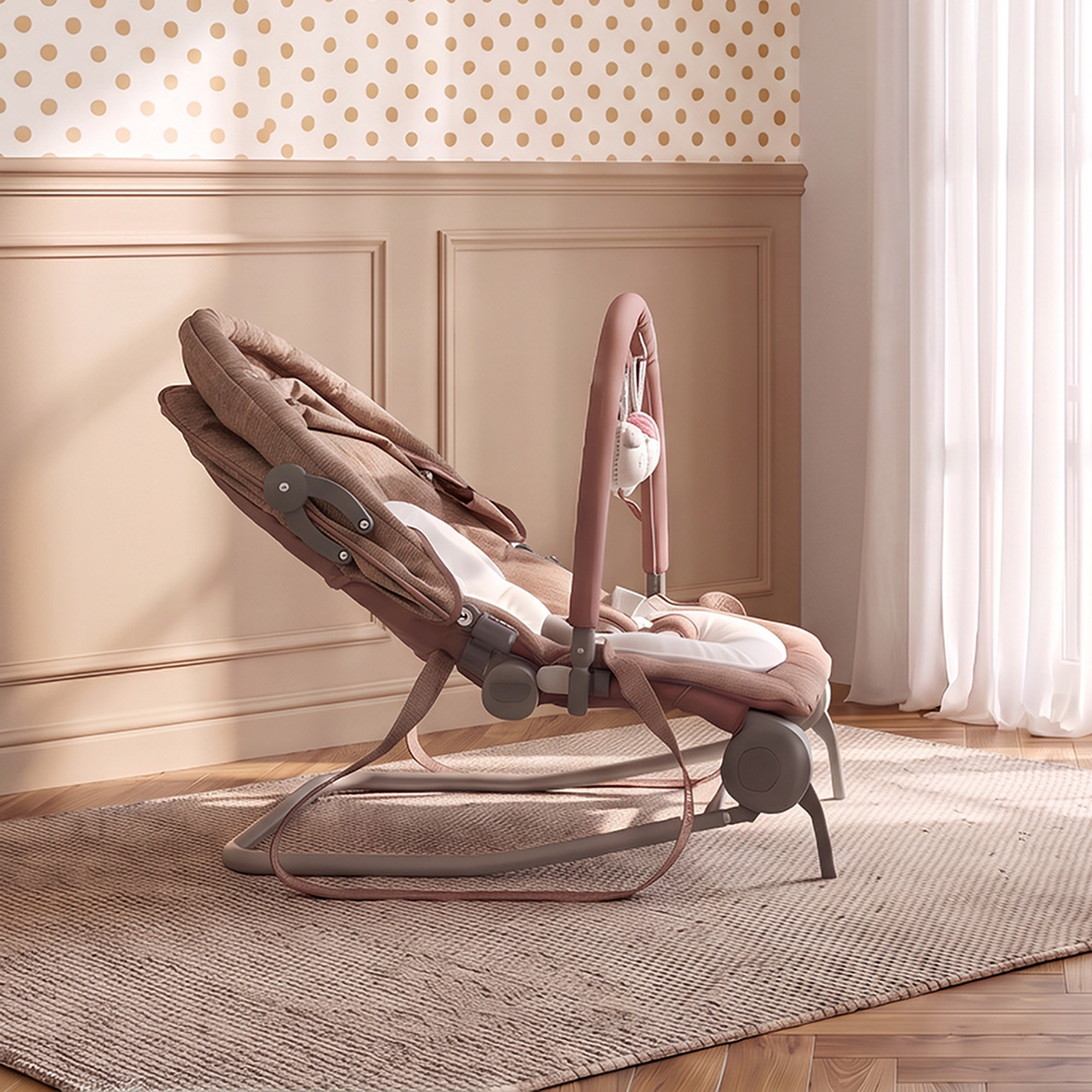 Juniors Garnet Baby Rocker with Canopy-baby-infantactivity-rockers-image-5