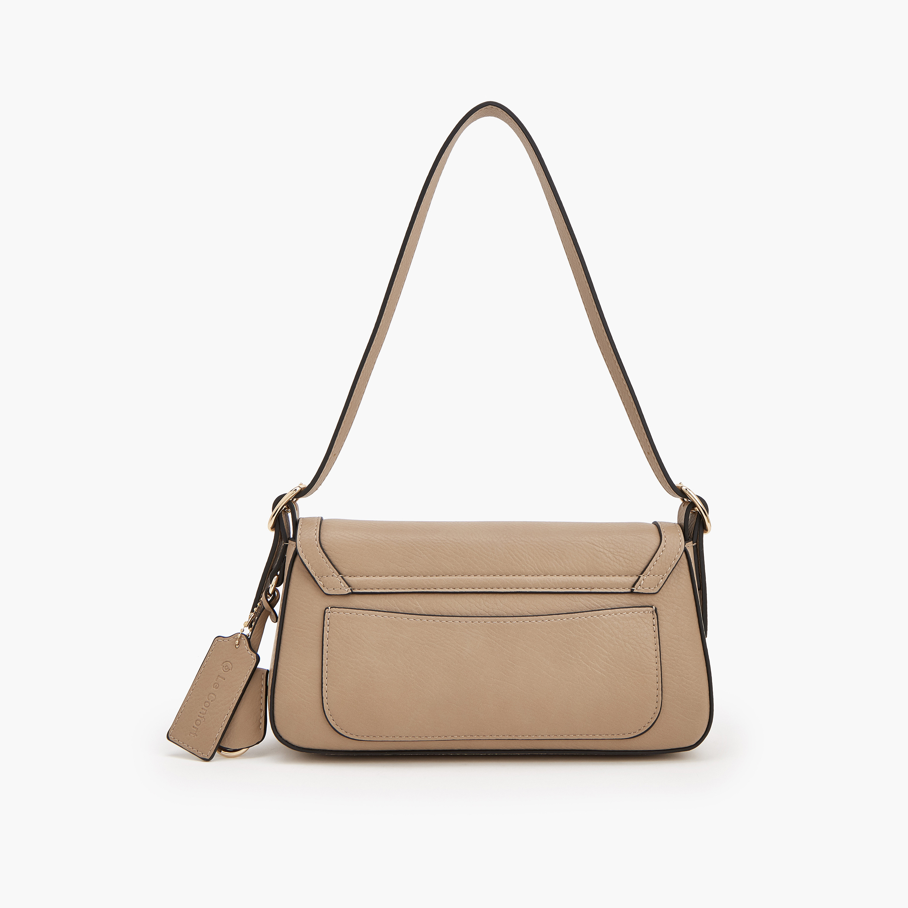 Le Confort Solid Shoulder Bag with Logo Detail-women-bagsandwallets-handbags-image-3