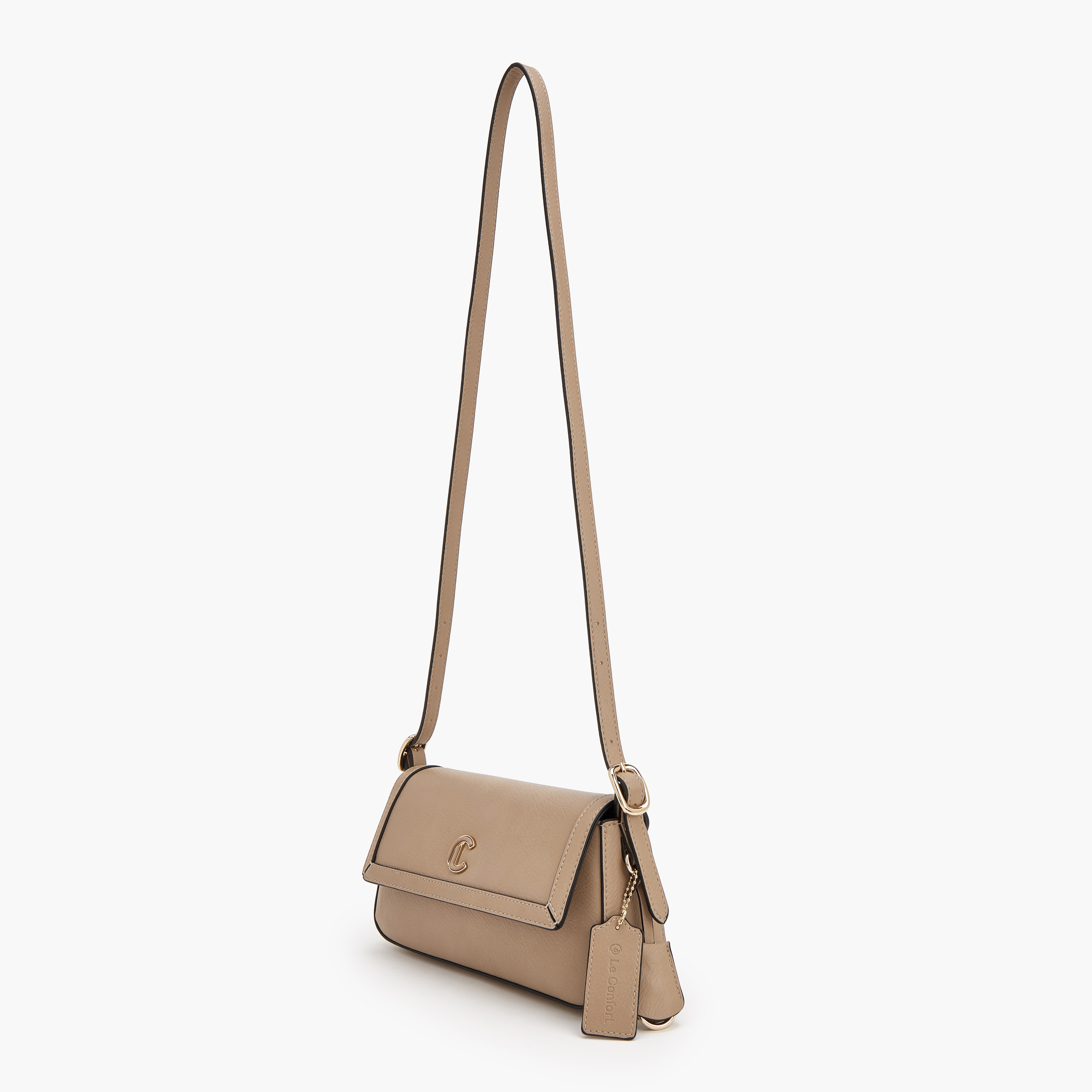 Le Confort Solid Shoulder Bag with Logo Detail-women-bagsandwallets-handbags-image-6