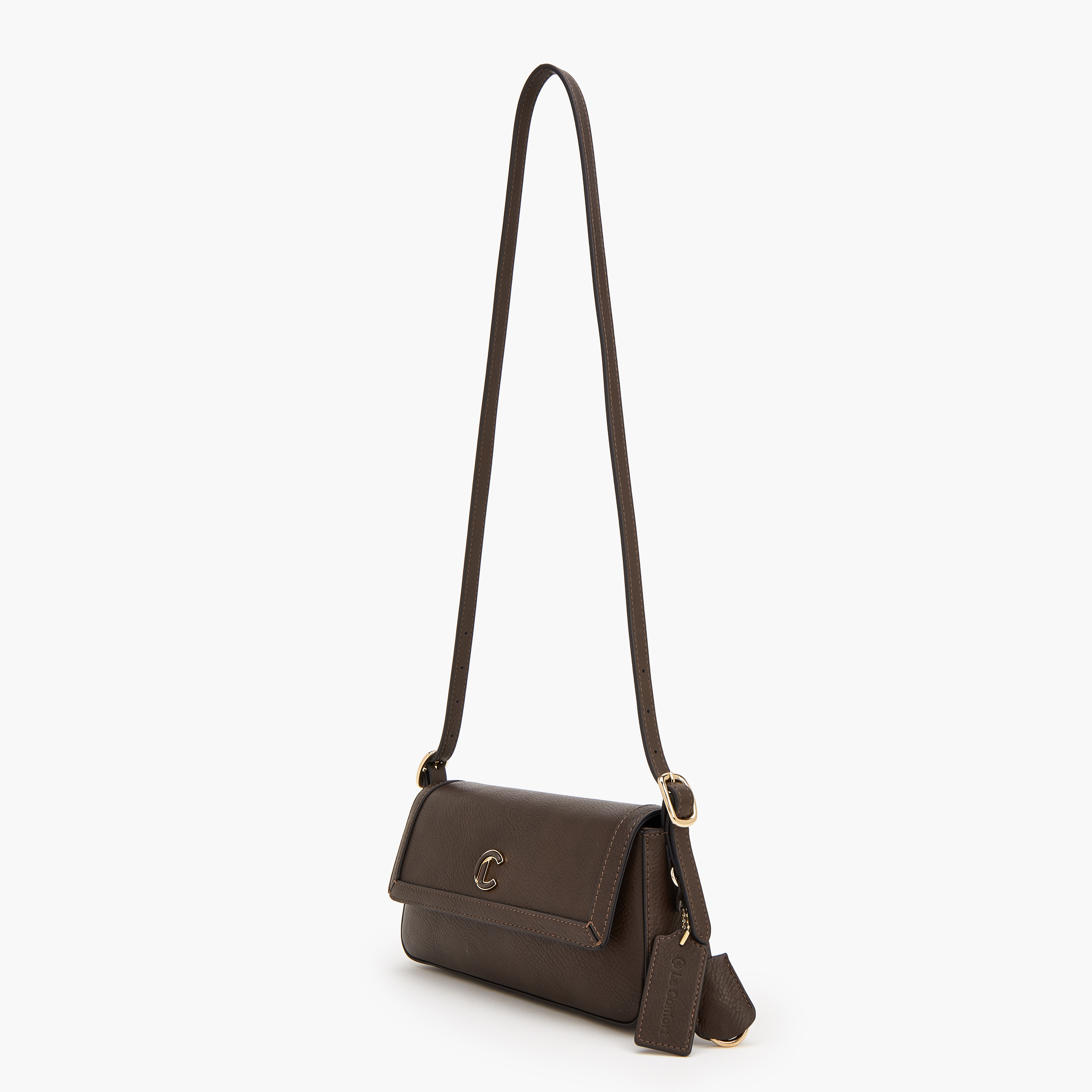 Le Confort Solid Shoulder Bag with Logo Detail-women-bagsandwallets-handbags-image-6