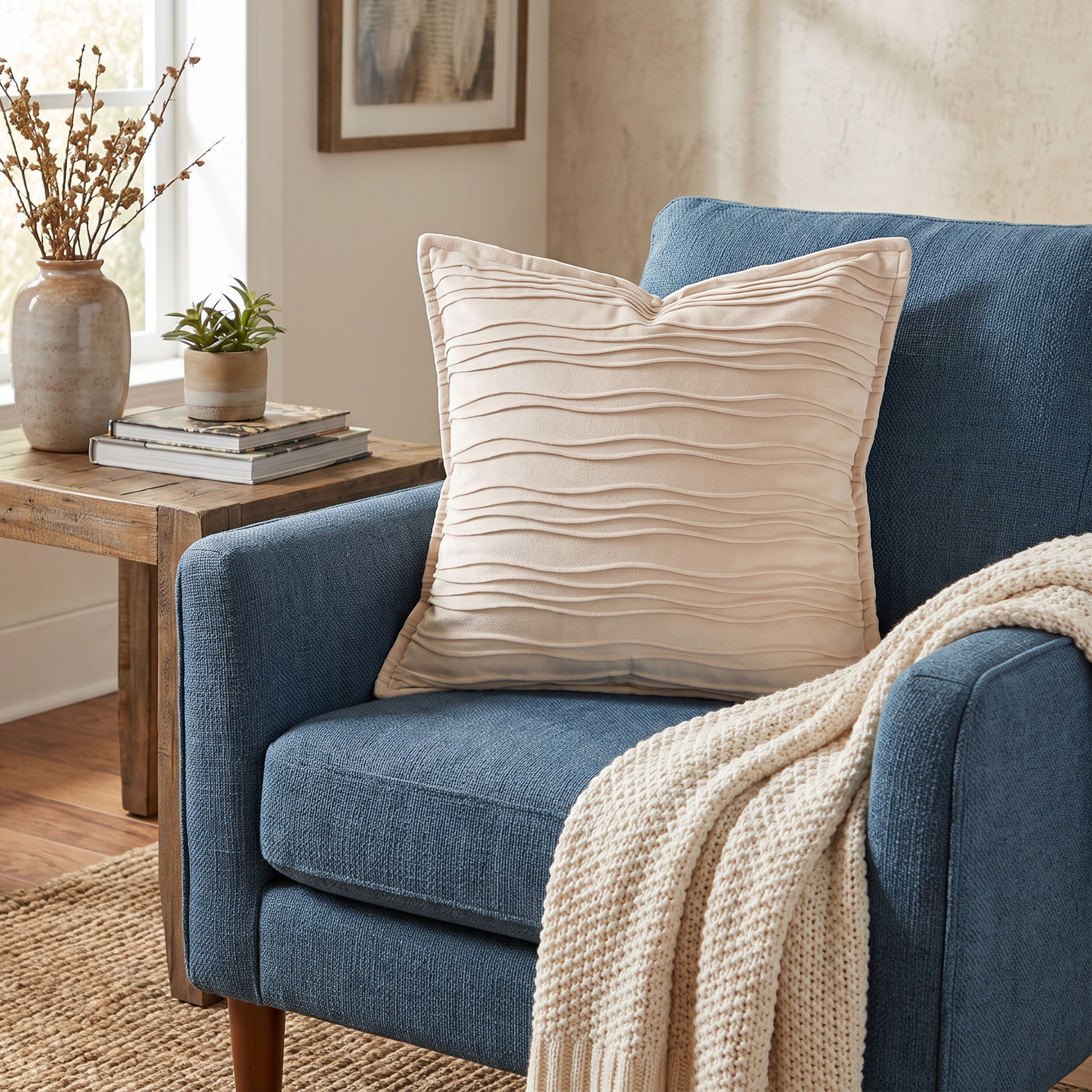 Textured Velvet Filled Cushion - 50x50 cms-household-cushionsandthrows-filledcushions-decorativecushions-image-4