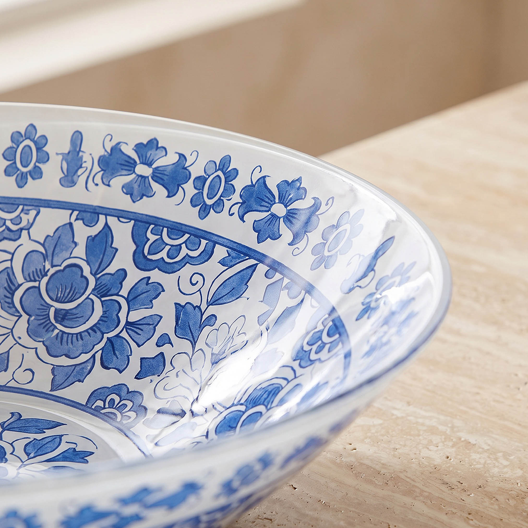 Zuhra Glass Serving Bowl - 30 cms-household-dining-dinnerware-bowls-image-3