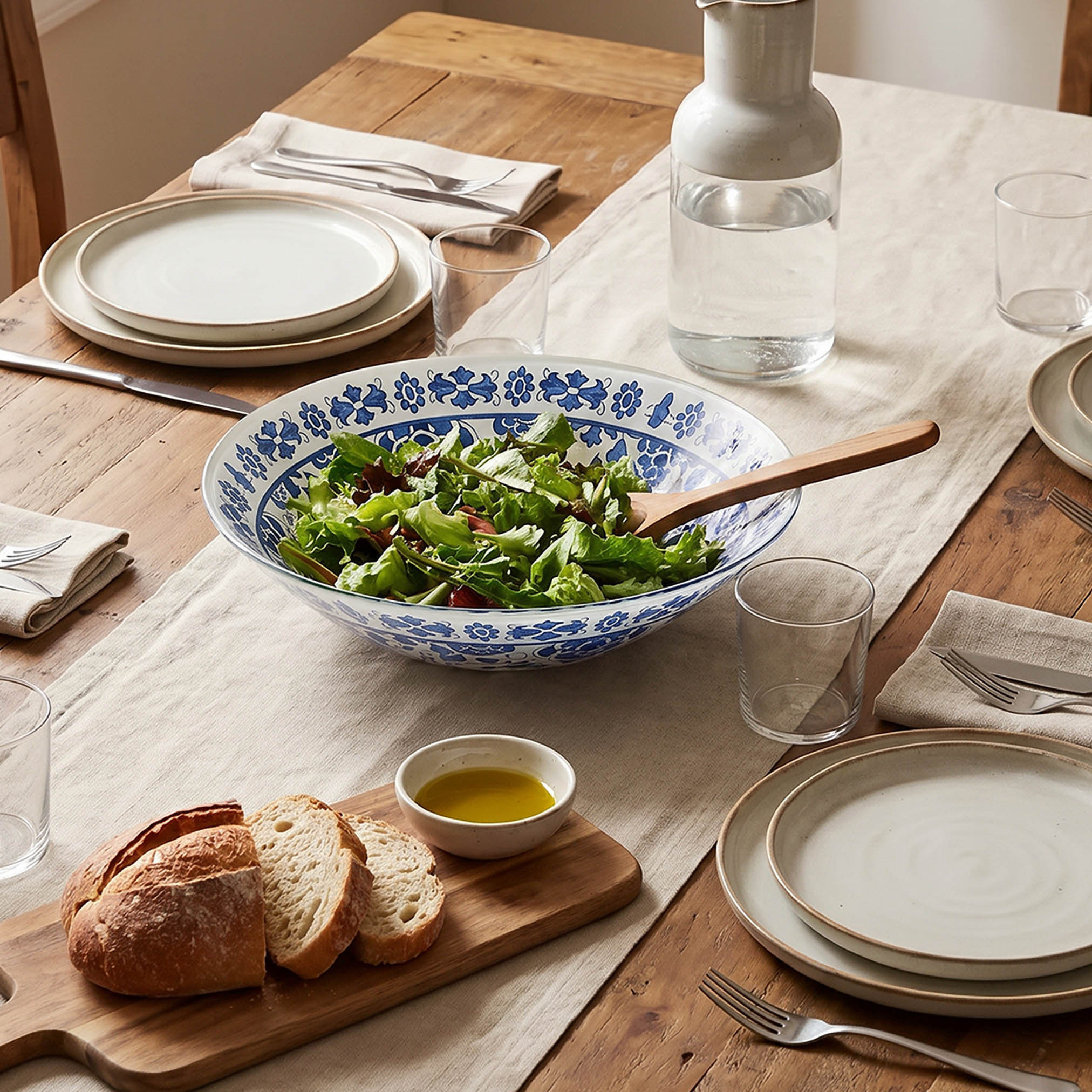 Zuhra Glass Serving Bowl - 30 cms-household-dining-dinnerware-bowls-image-4