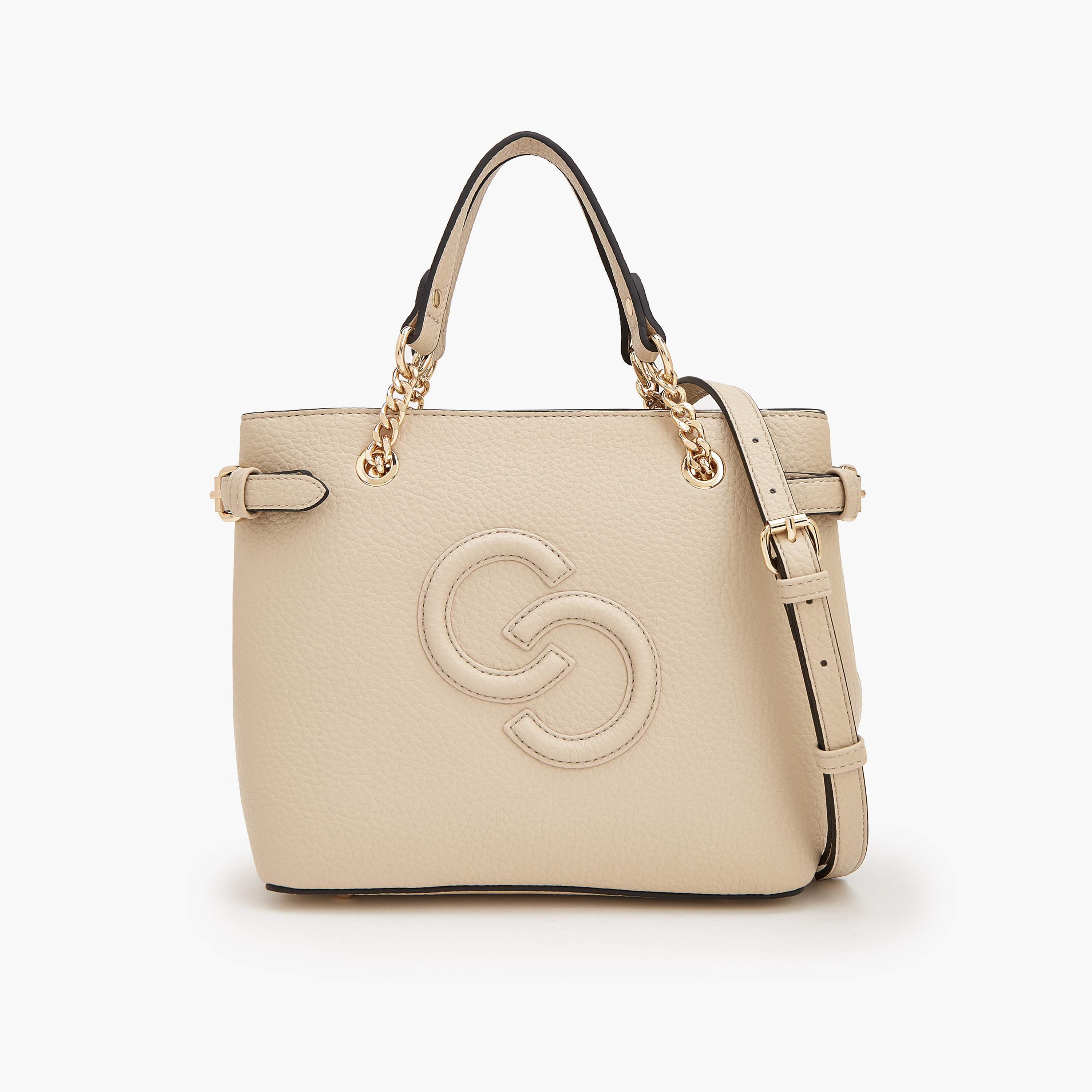 Celeste Logo Embossed Tote Bag with Detachable Straps-women-bagsandwallets-handbags-image-1
