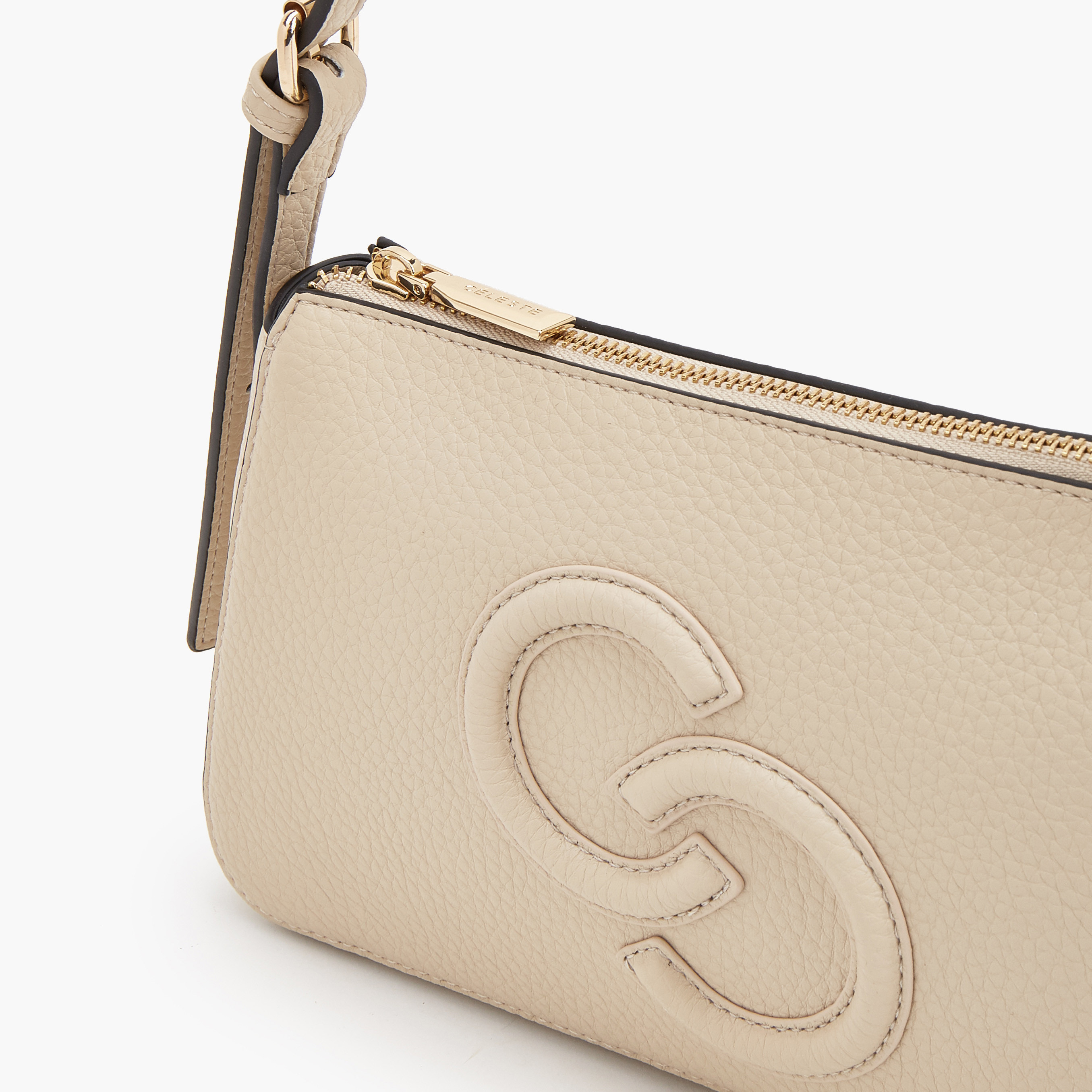 Celeste Textured Shoulder Bag with Logo Detail-women-bagsandwallets-handbags-image-4