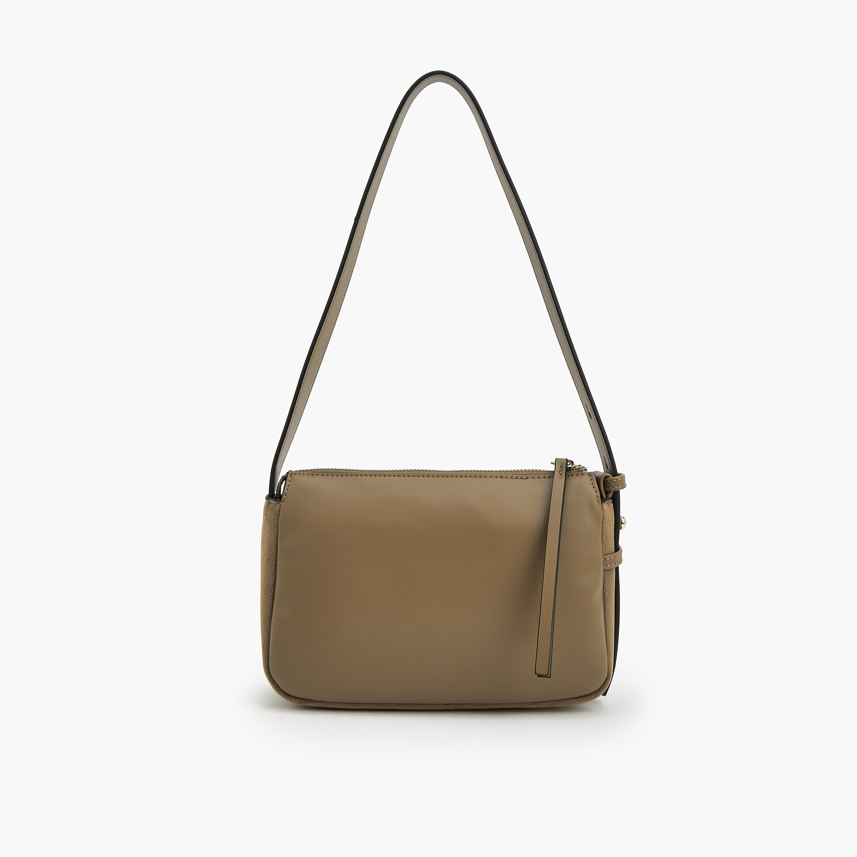 Celeste Suede Shoulder Bag with Logo Detail-women-bagsandwallets-handbags-image-2