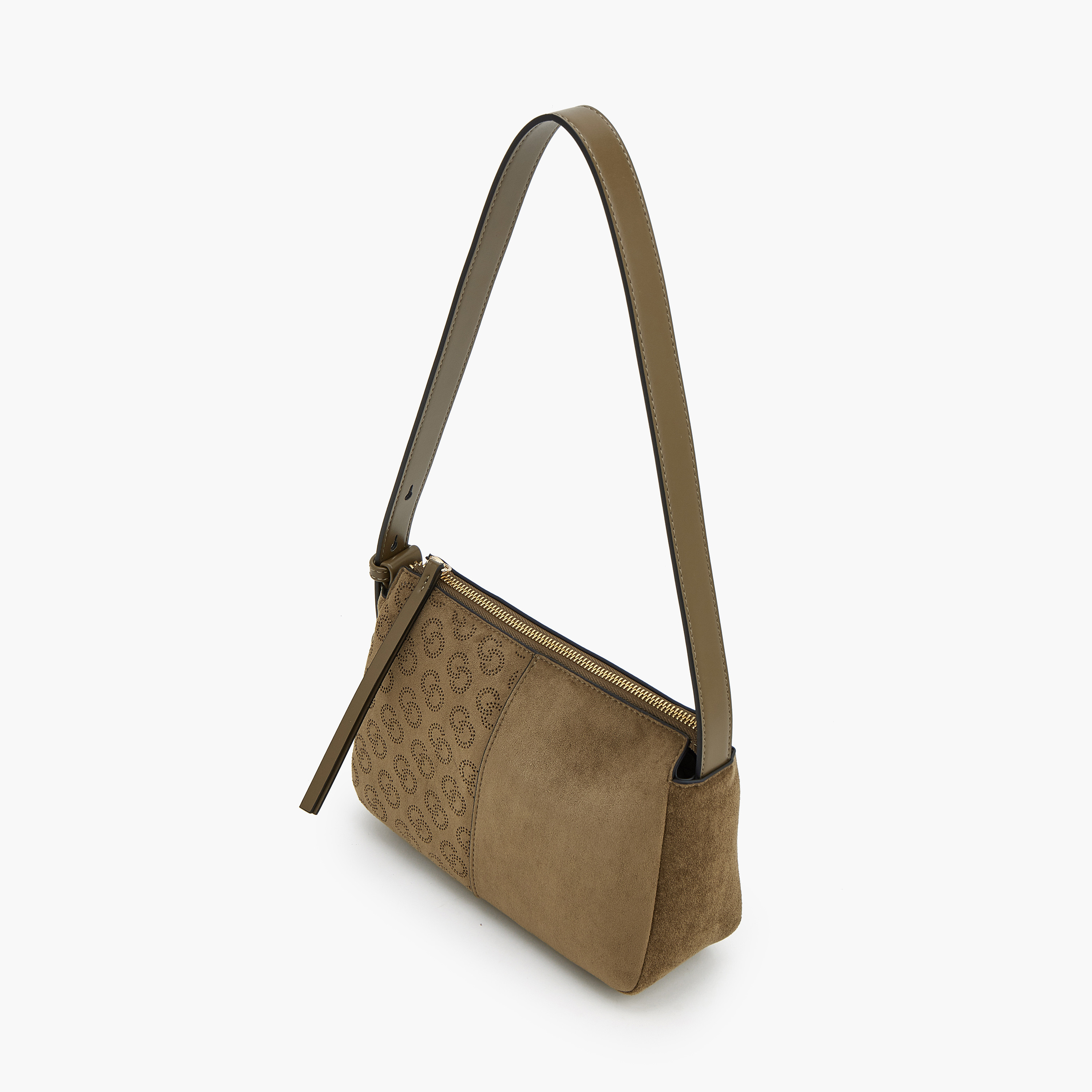 Celeste Suede Shoulder Bag with Logo Detail-women-bagsandwallets-handbags-image-5