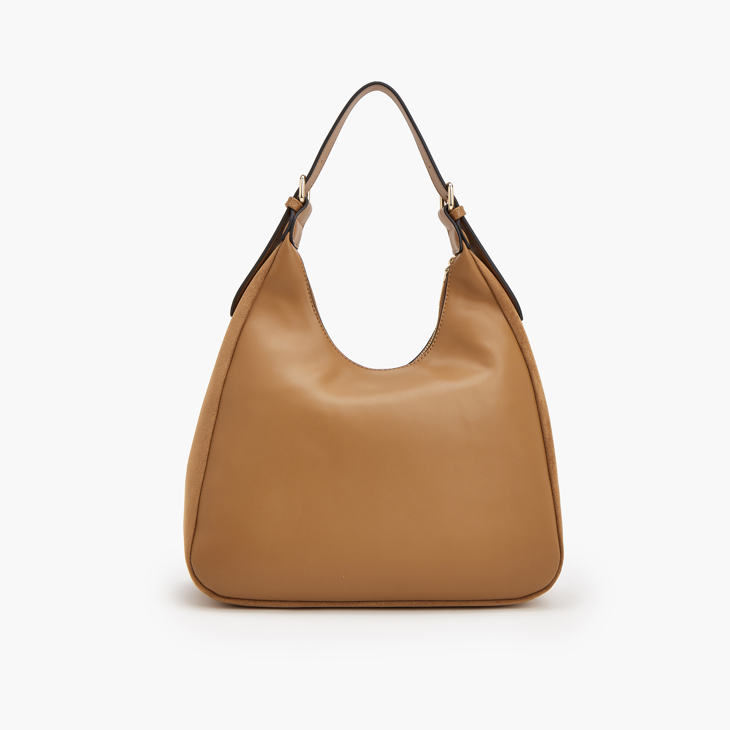 Celeste Suede Hobo Bag with Logo Detail-women-bagsandwallets-handbags-image-3