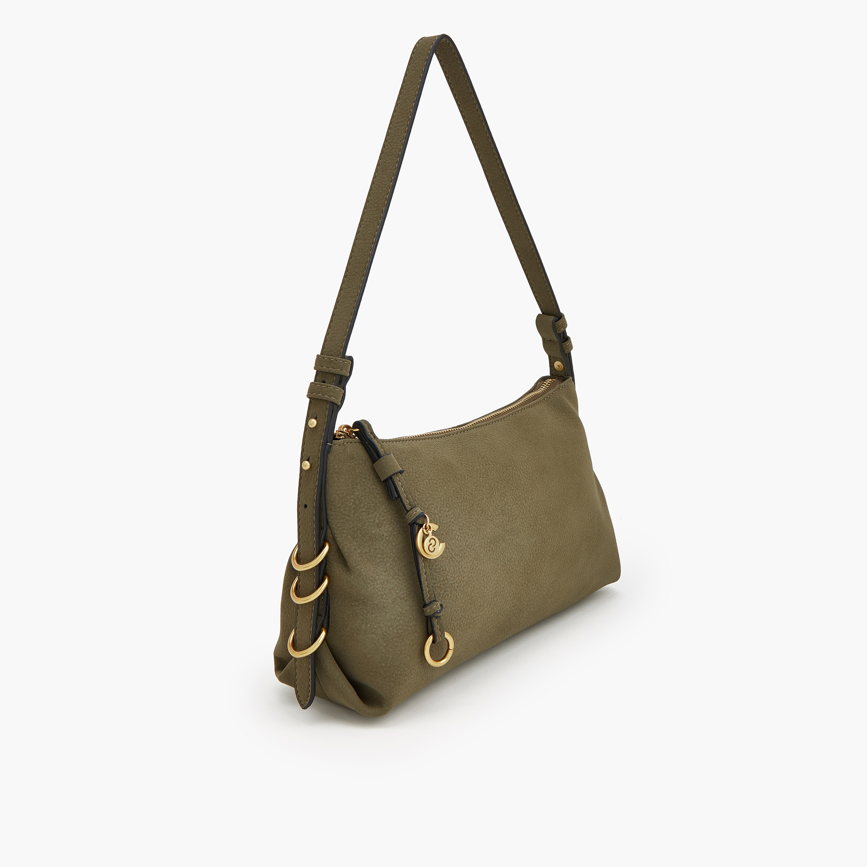 Celeste Suede Shoulder Bag with Metallic Accent-women-bagsandwallets-handbags-image-2