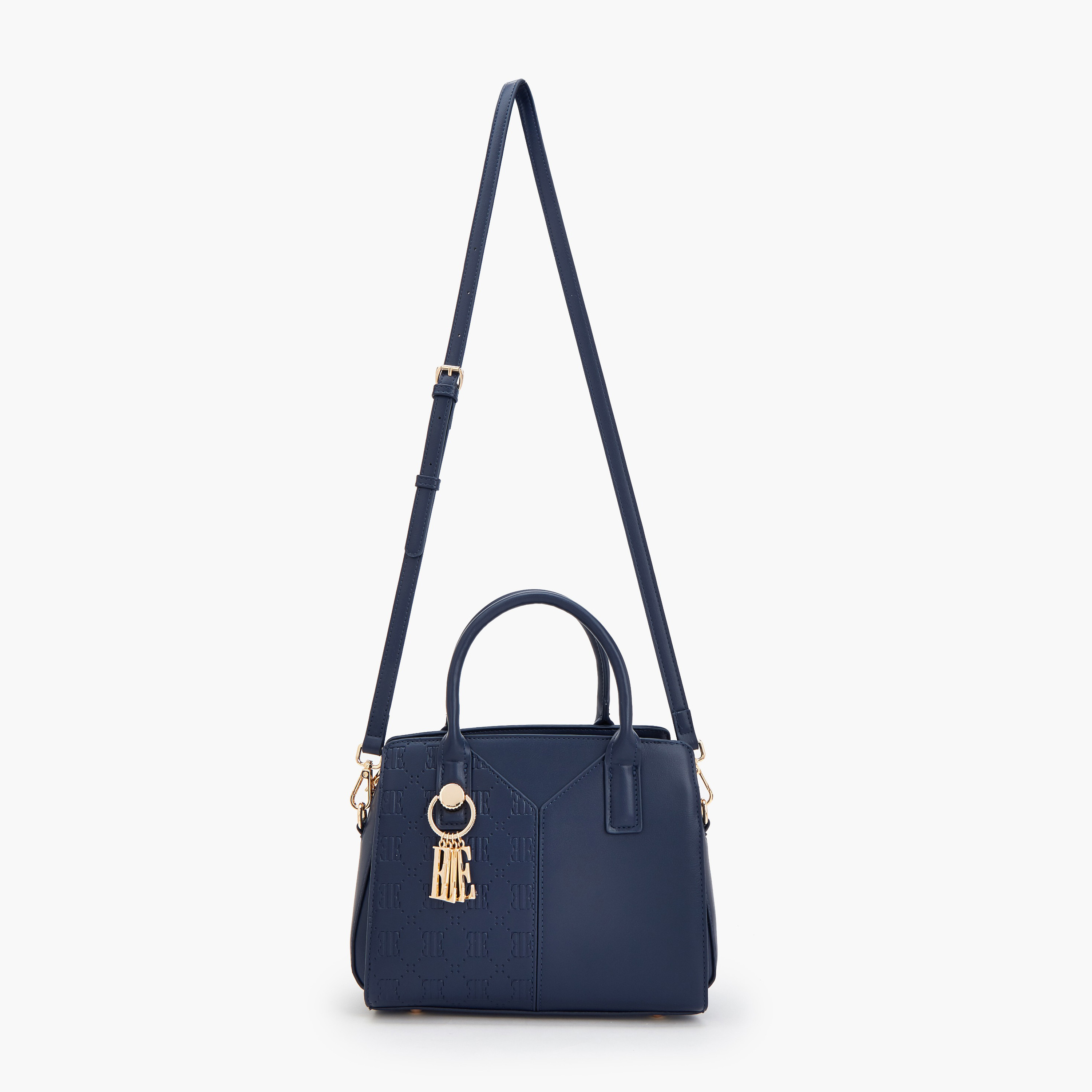 Elle Textured Tote Bag with Zip Closure-women-bagsandwallets-handbags-image-2