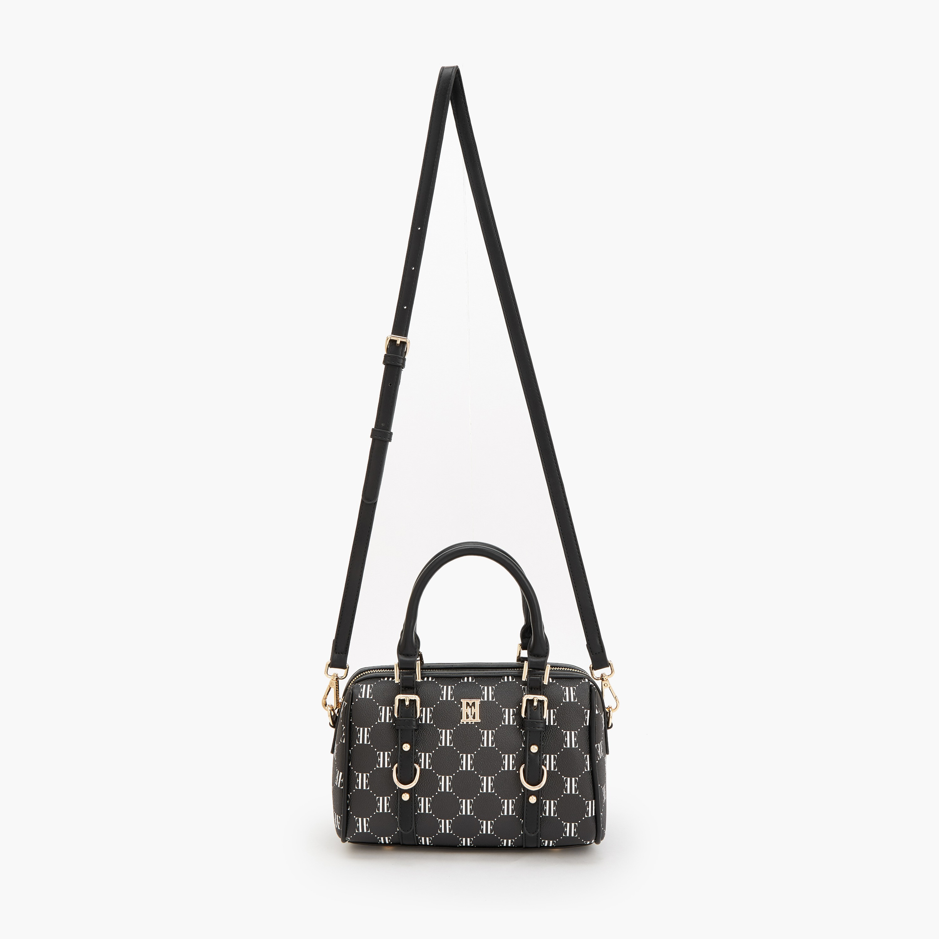 Elle Monogram Print Tote Bag with Detachable Strap-women-bagsandwallets-handbags-image-2