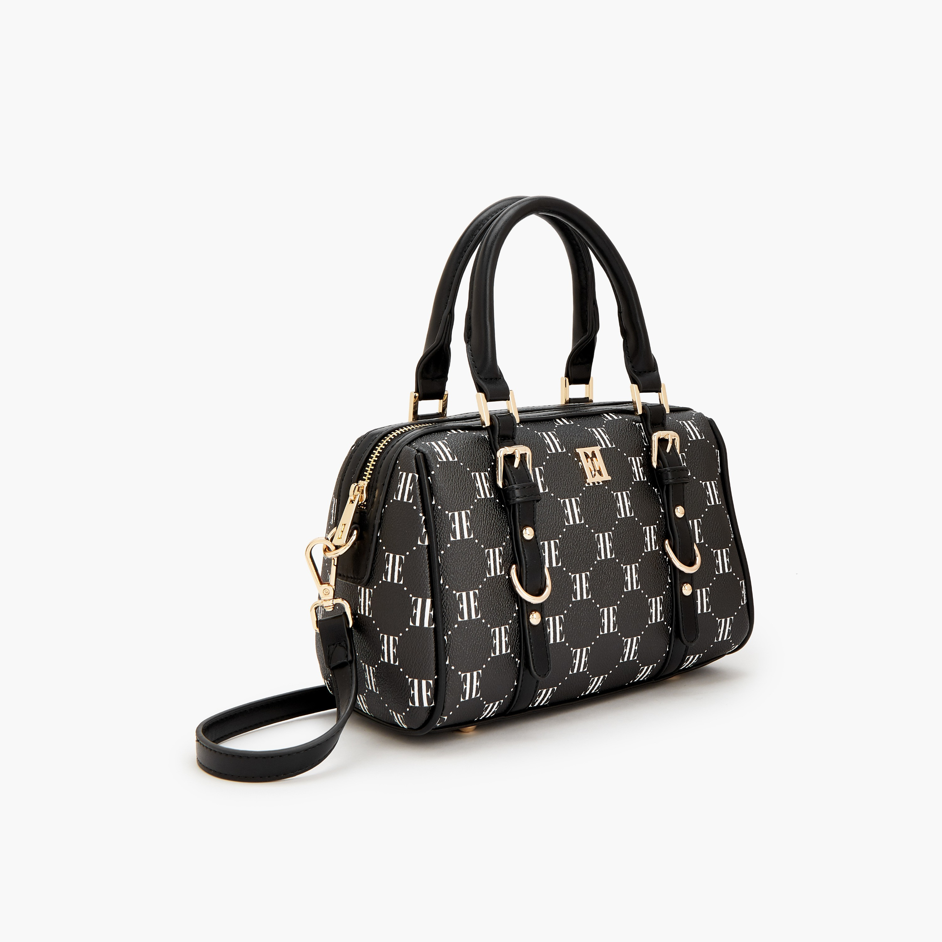 Elle Monogram Print Tote Bag with Detachable Strap-women-bagsandwallets-handbags-image-3