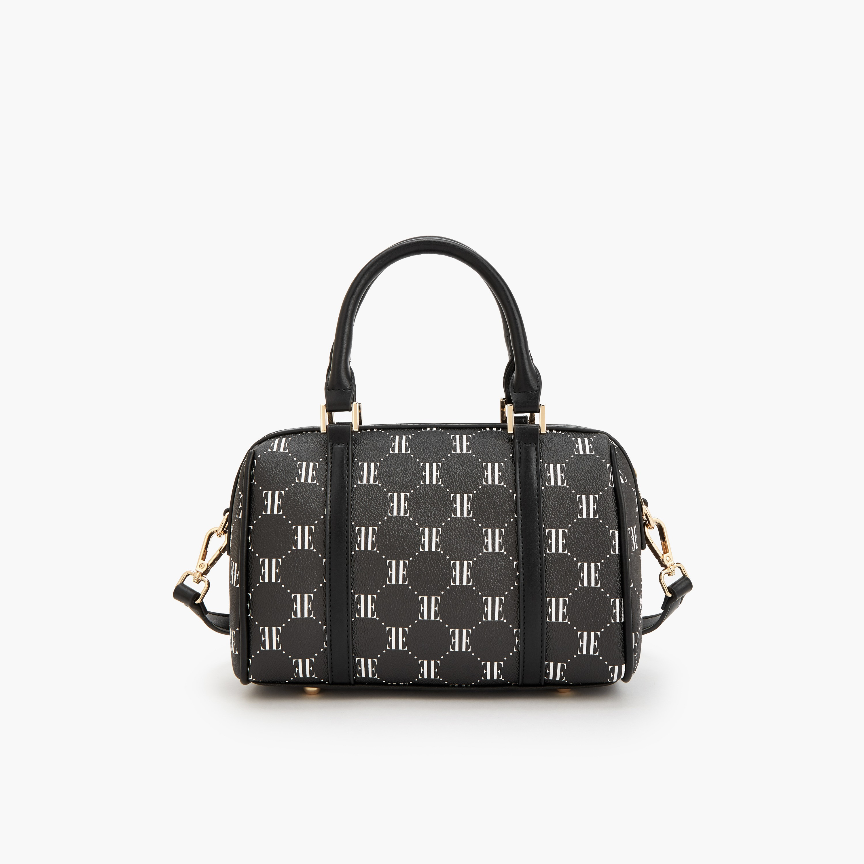 Elle Monogram Print Tote Bag with Detachable Strap-women-bagsandwallets-handbags-image-5