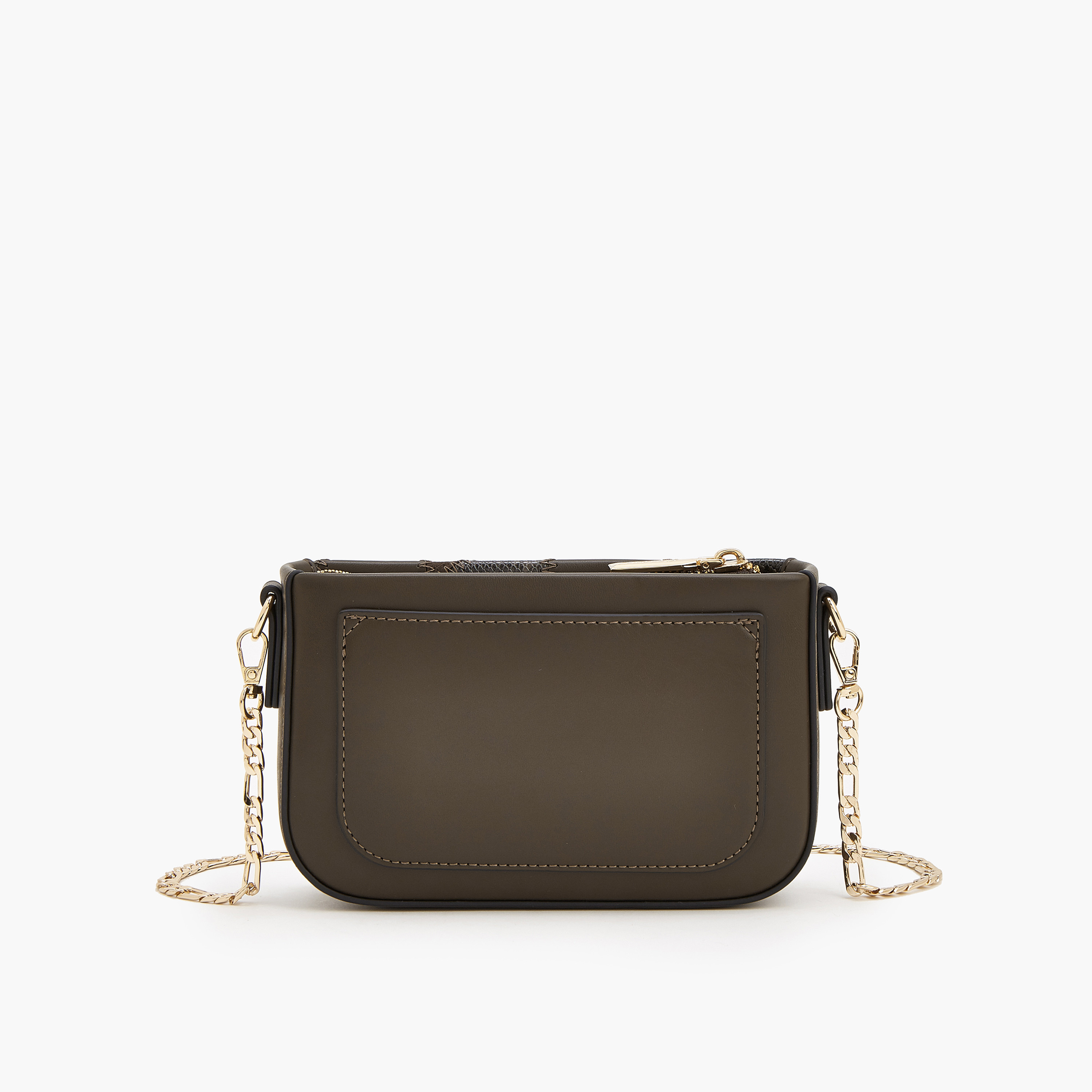 Celeste Textured Crossbody Bag with Chain Strap-women-bagsandwallets-handbags-image-3