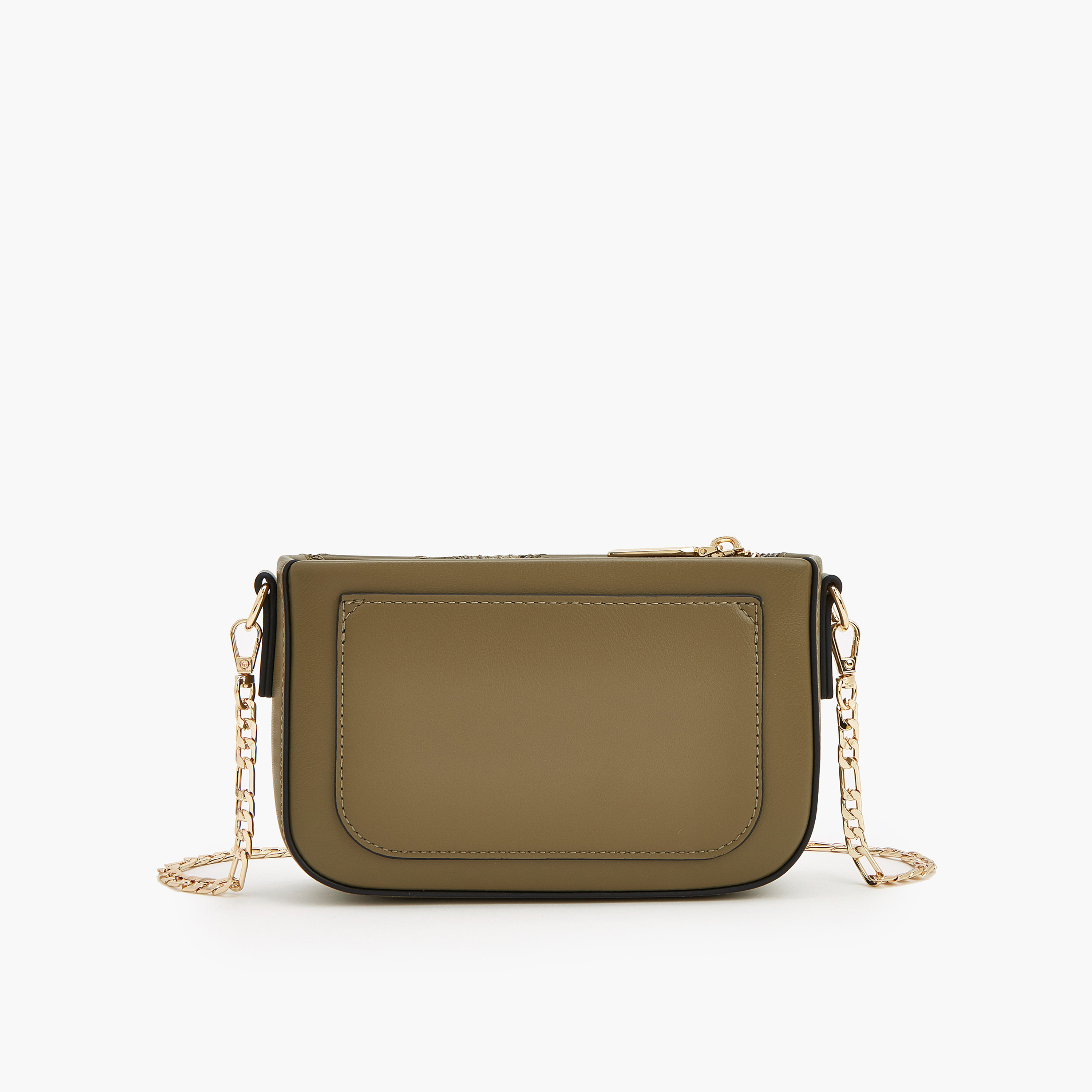 Celeste Textured Crossbody Bag with Chain Strap-women-bagsandwallets-handbags-image-3