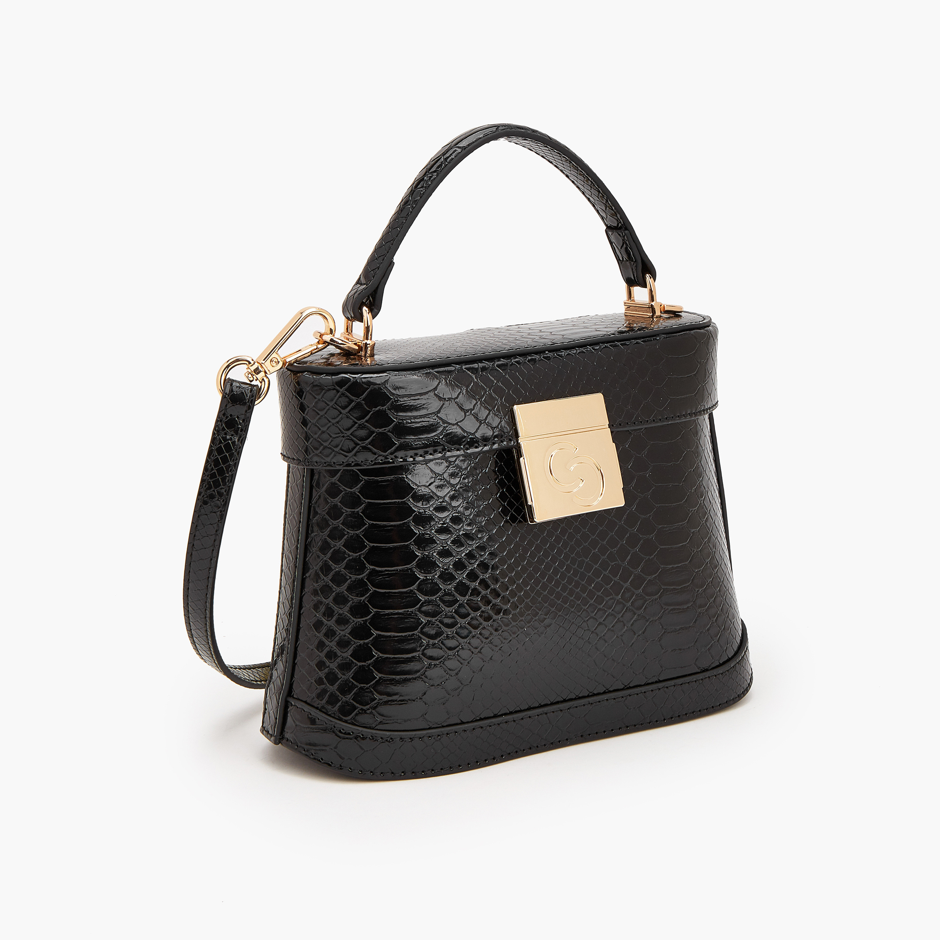 Celeste Animal Print Satchel Bag with Detachable Strap-women-bagsandwallets-handbags-image-2