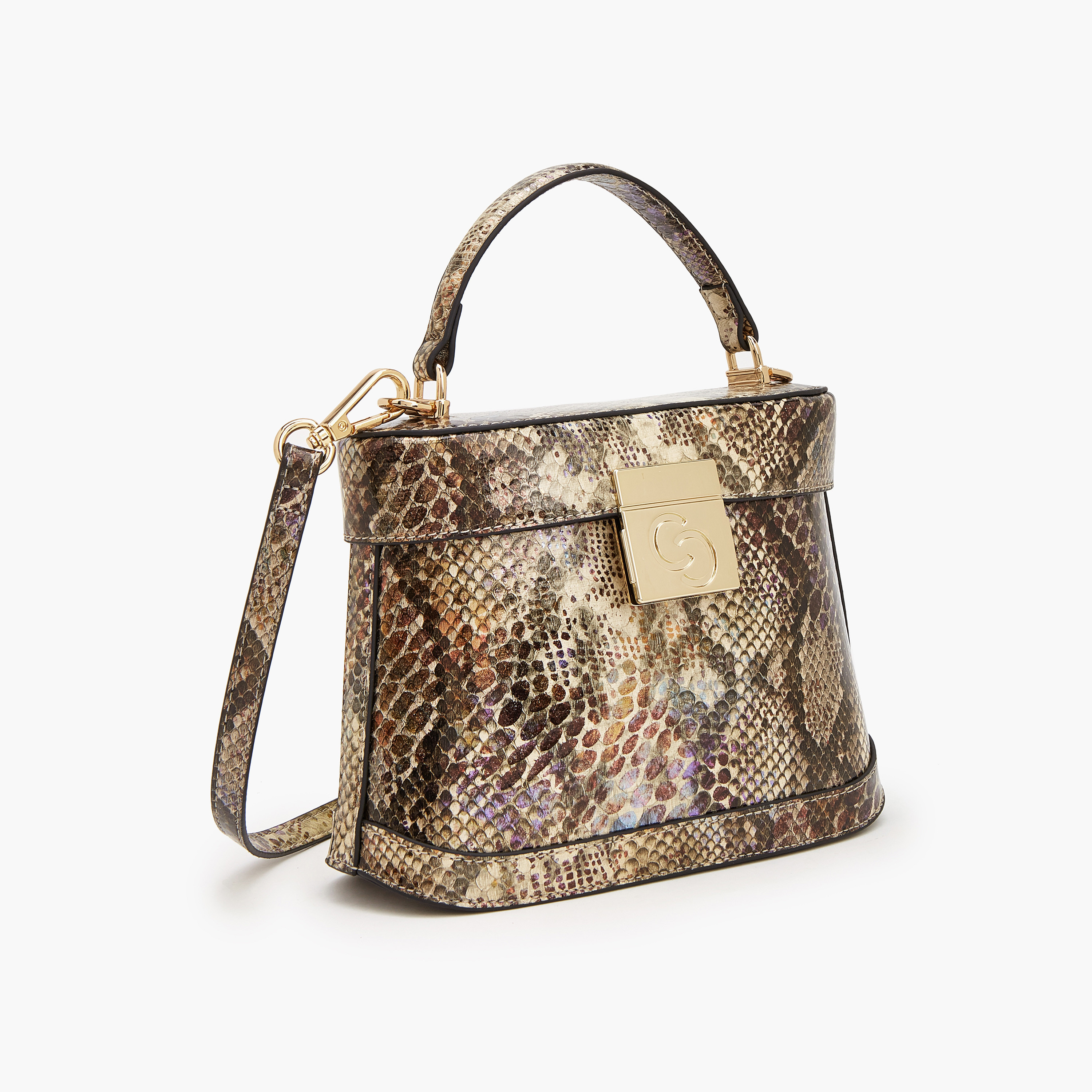 Celeste Animal Print Satchel Bag with Detachable Strap-women-bagsandwallets-handbags-image-2