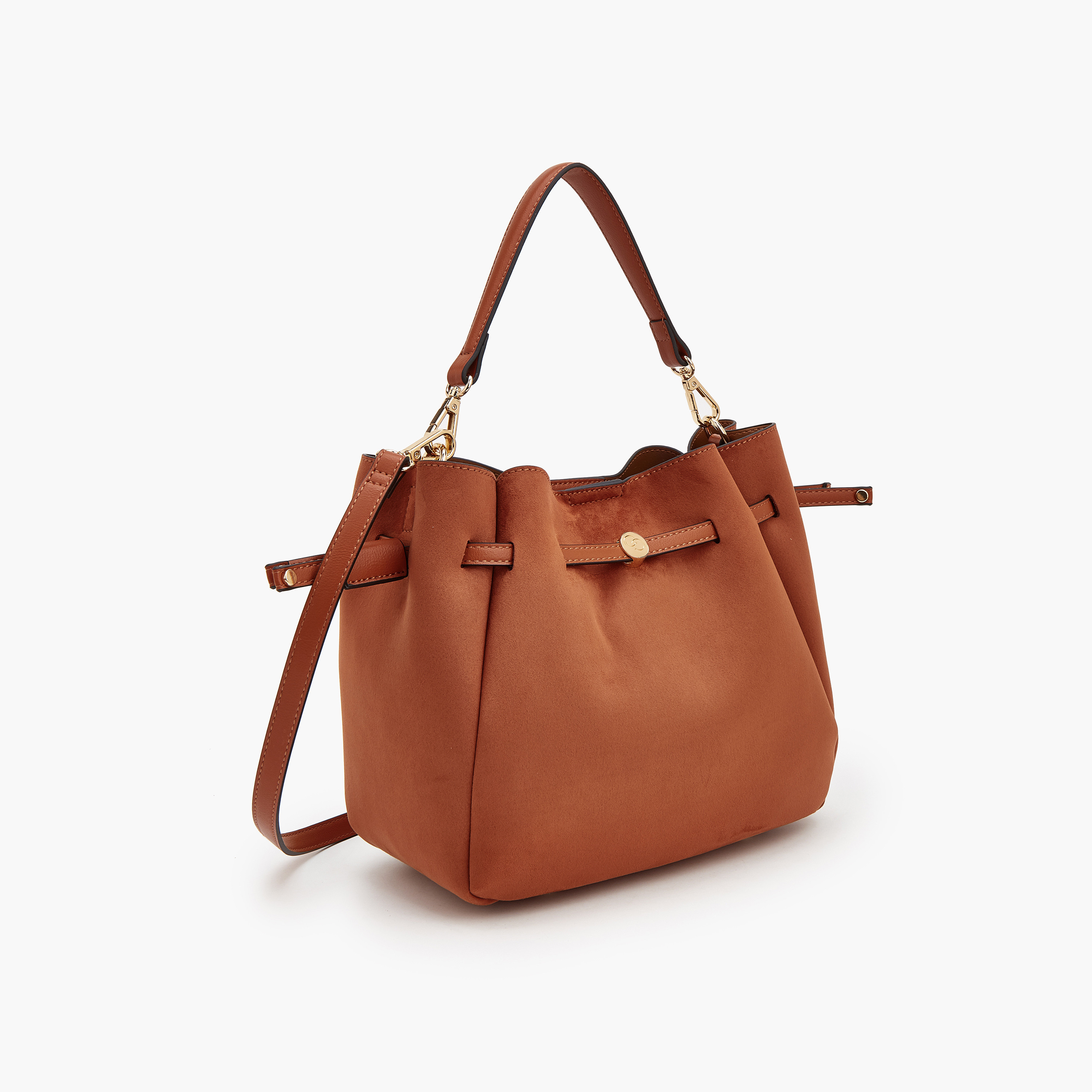 Celeste Suede Bucket Bag with Detachable Strap-women-bagsandwallets-handbags-image-2