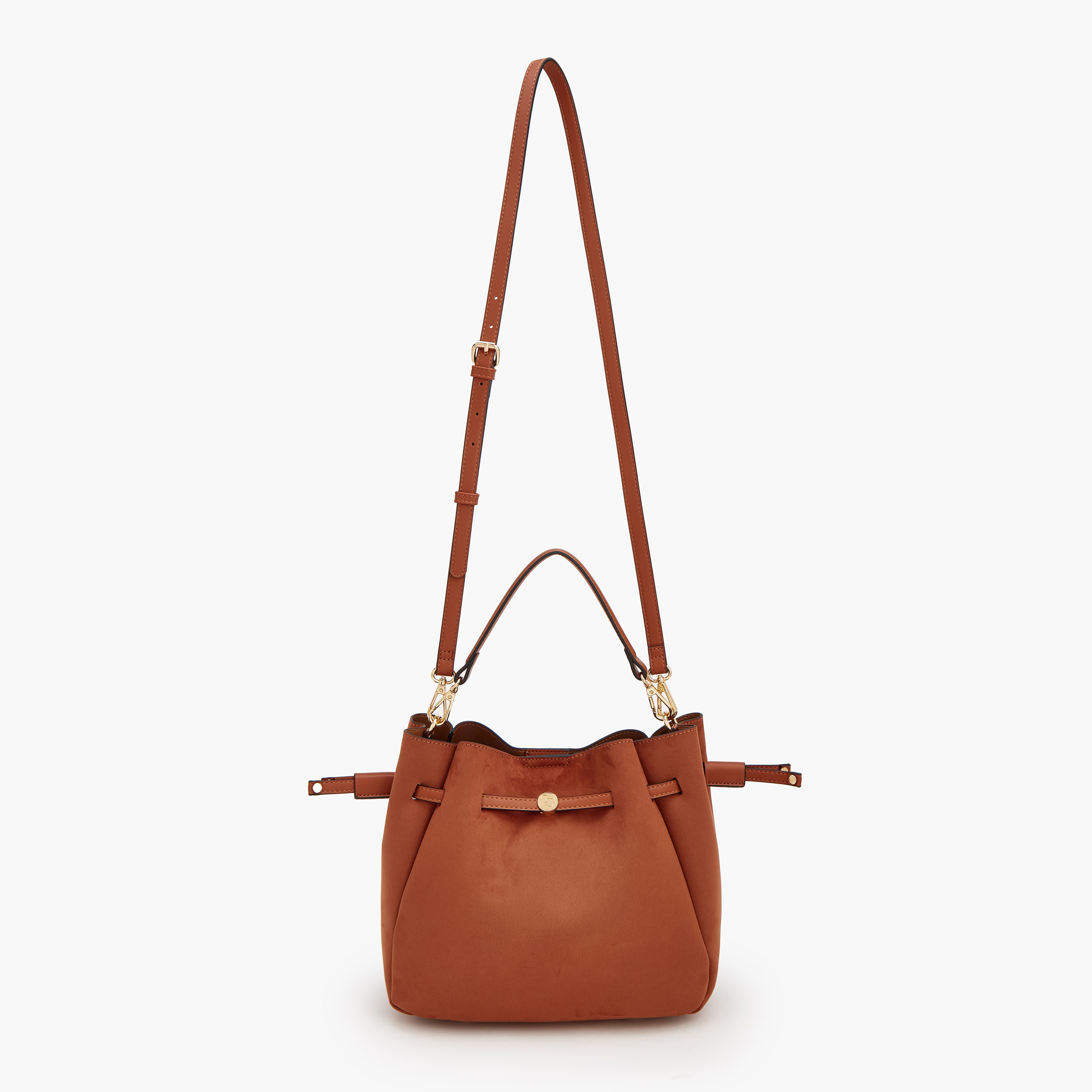 Celeste Suede Bucket Bag with Detachable Strap-women-bagsandwallets-handbags-image-5