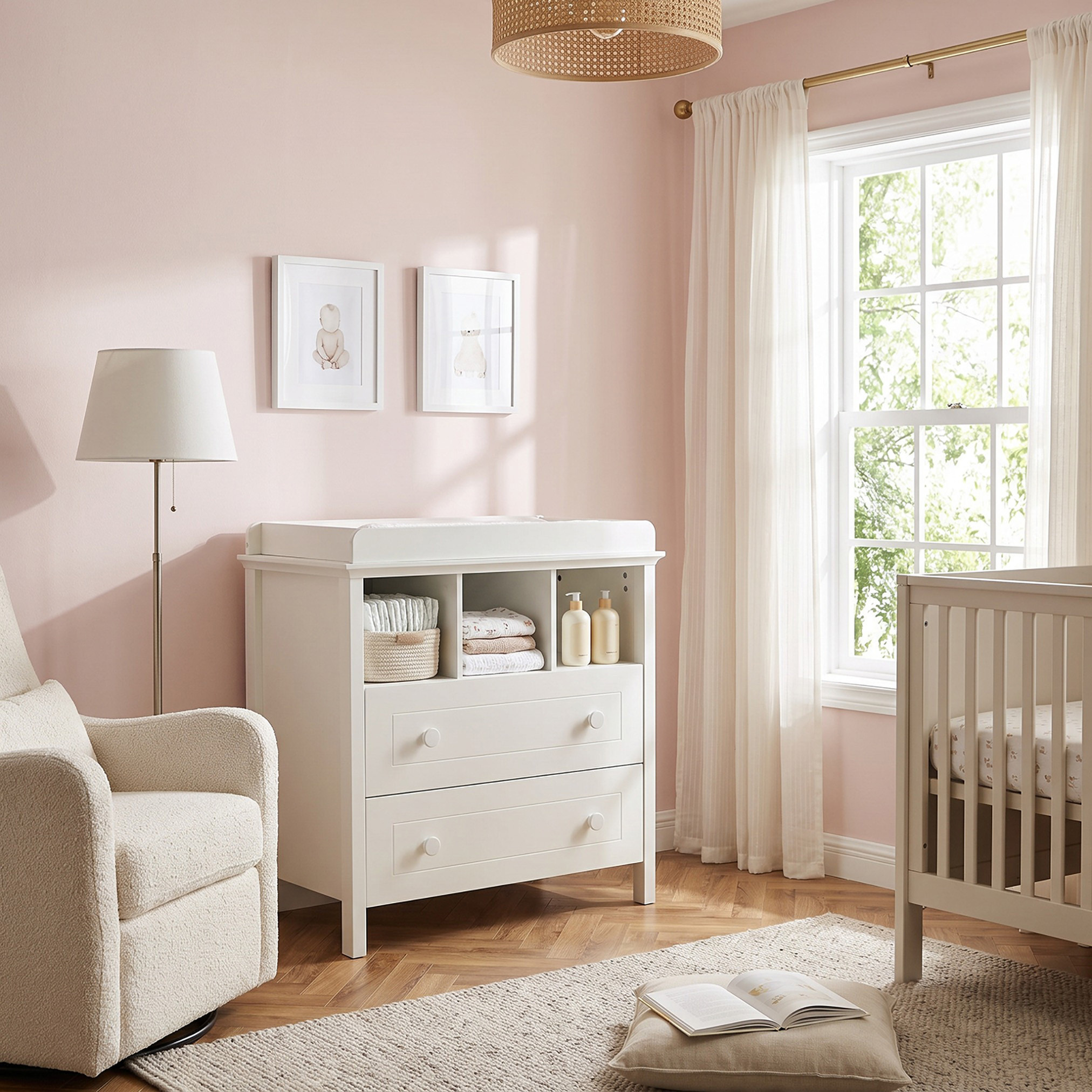 Juniors Adrian Changing Table Chest of Drawers-baby-nursery-furniture-cribsandbeds-babycribs-image-1