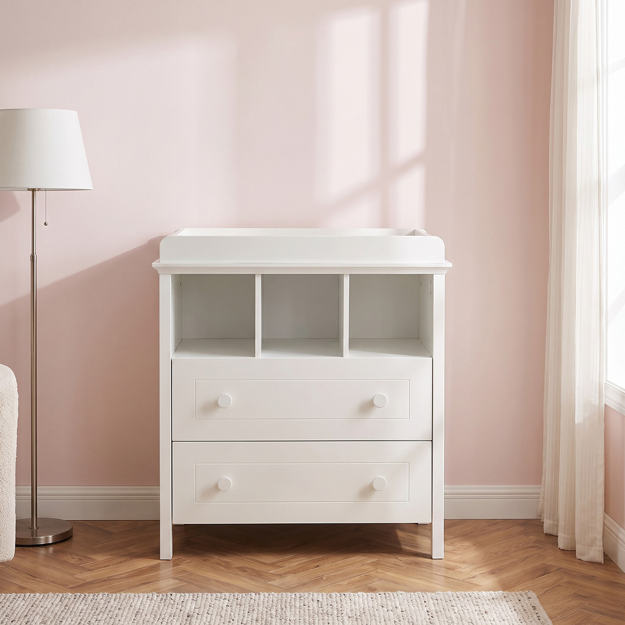 طاولة تغيير بأدراج أدريان من جونيورز-baby-nursery-furniture-cribsandbeds-babycribs-image-2
