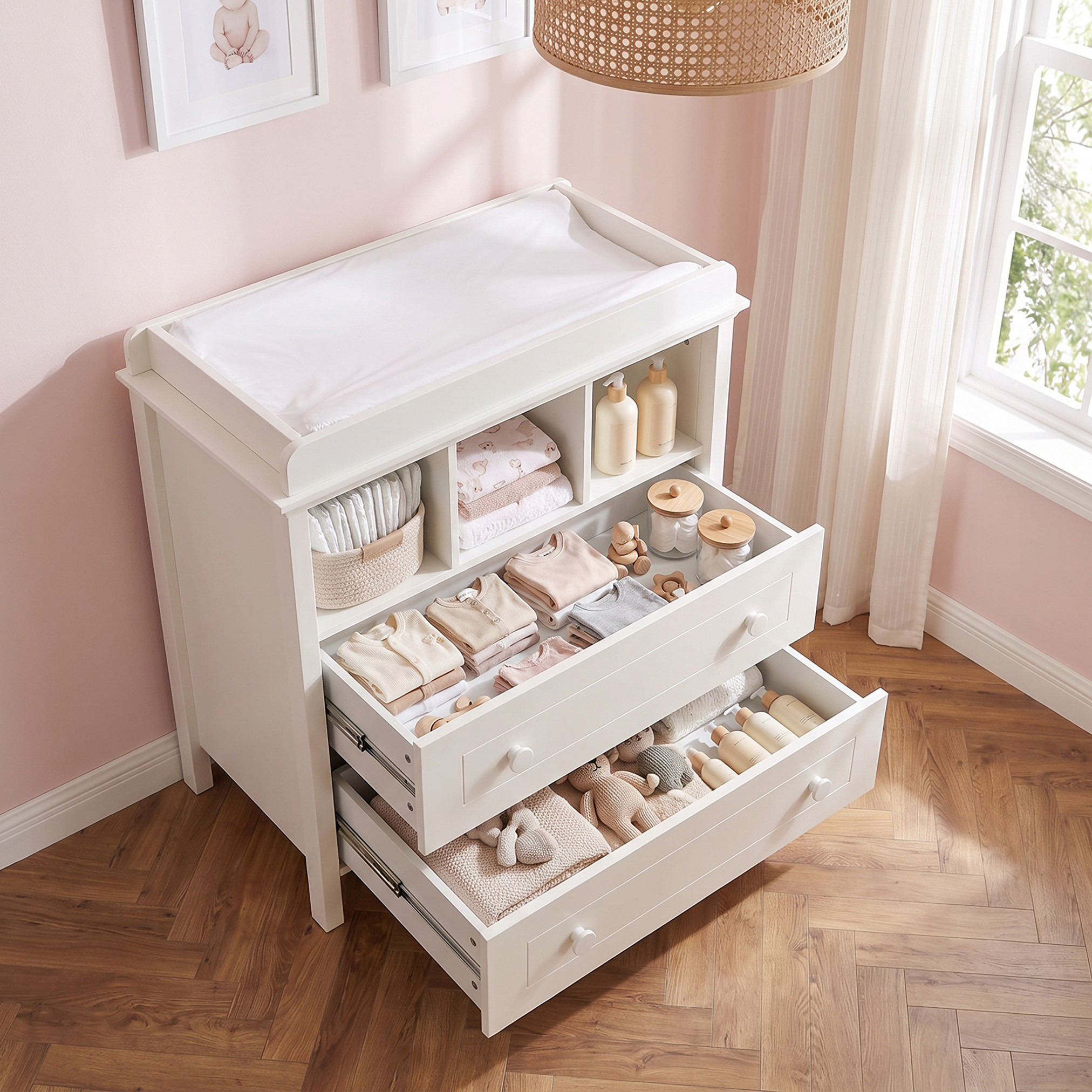 Juniors Adrian Changing Table Chest of Drawers-baby-nursery-furniture-cribsandbeds-babycribs-image-5