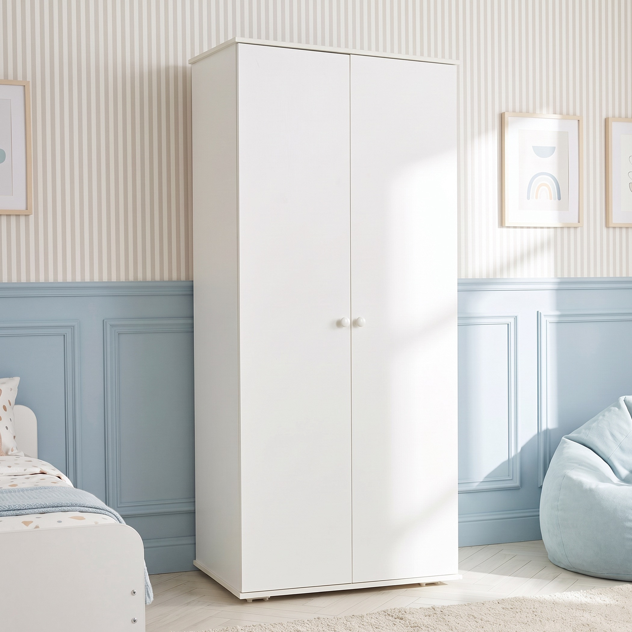 Juniors Universal Wardrobe with 2 Doors-baby-nursery-furniture-wardrobesandstorage-image-1
