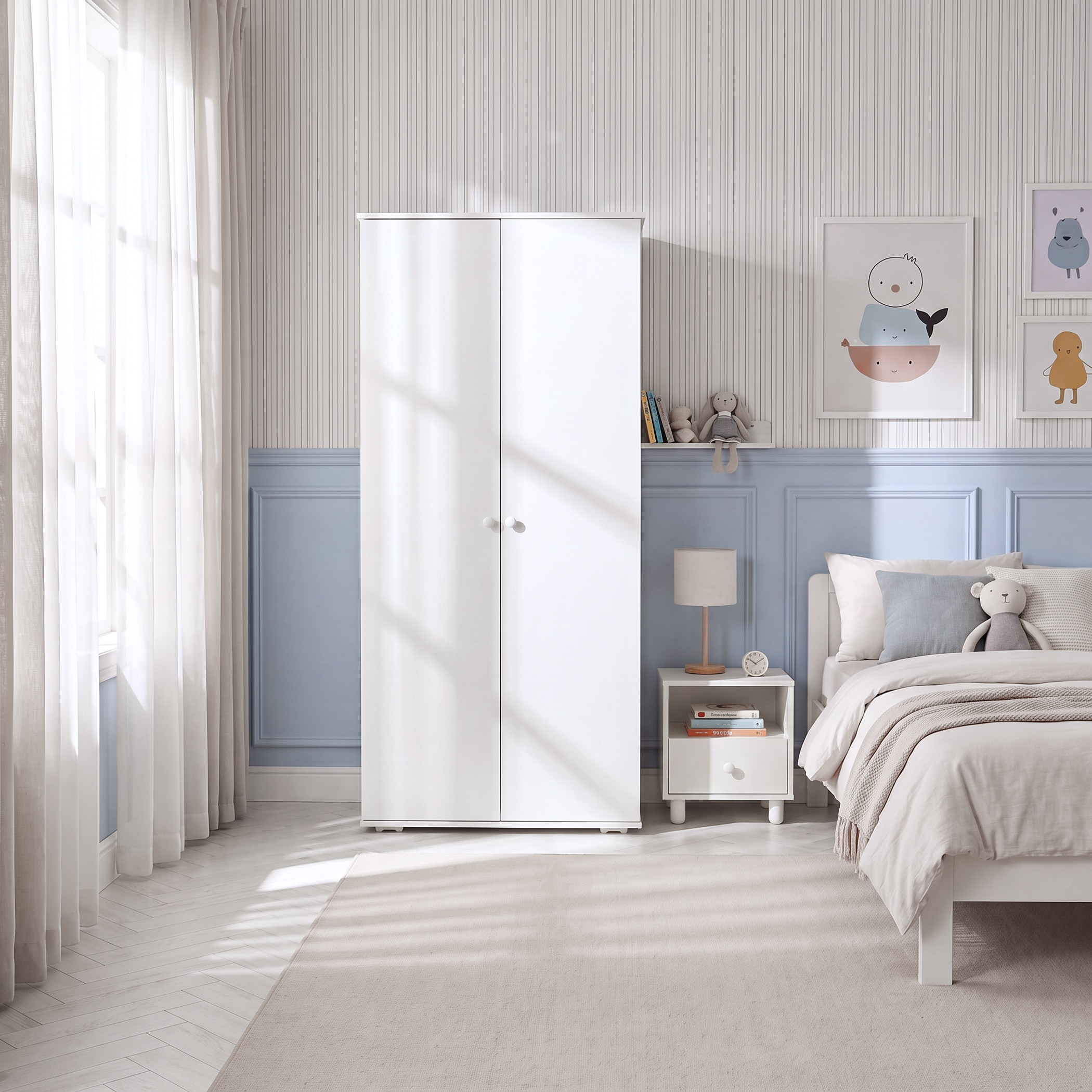 Juniors Universal Wardrobe with 2 Doors-baby-nursery-furniture-wardrobesandstorage-image-10