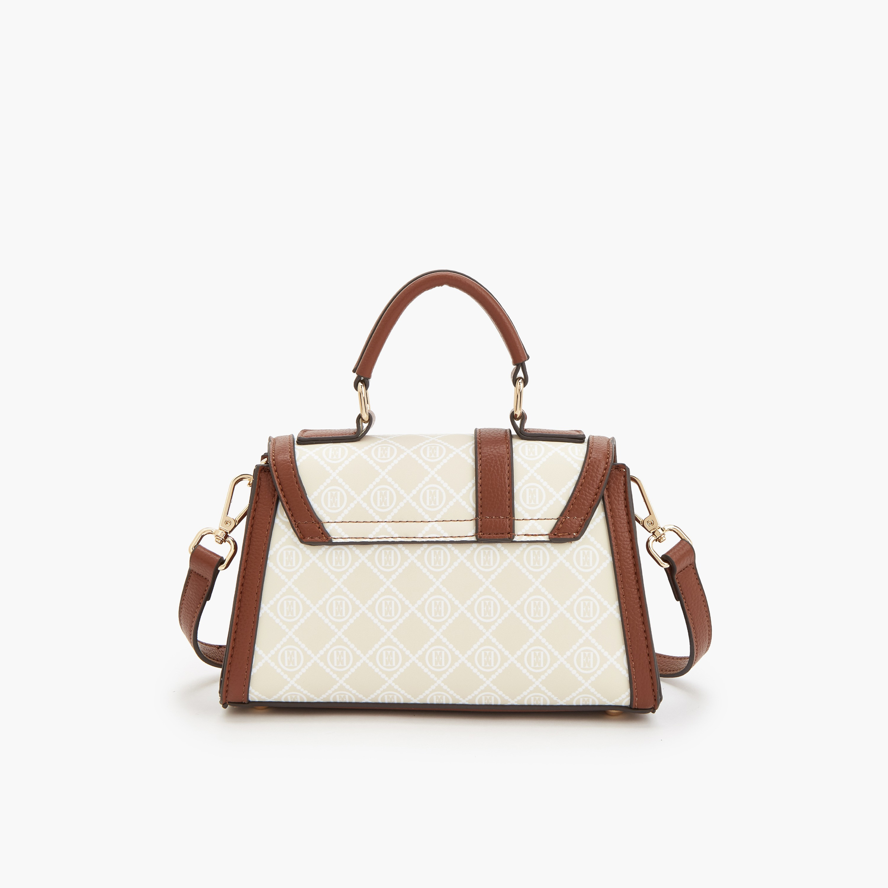Elle Monogram Print Satchel Bag with Detachable Strap-women-bagsandwallets-handbags-image-5
