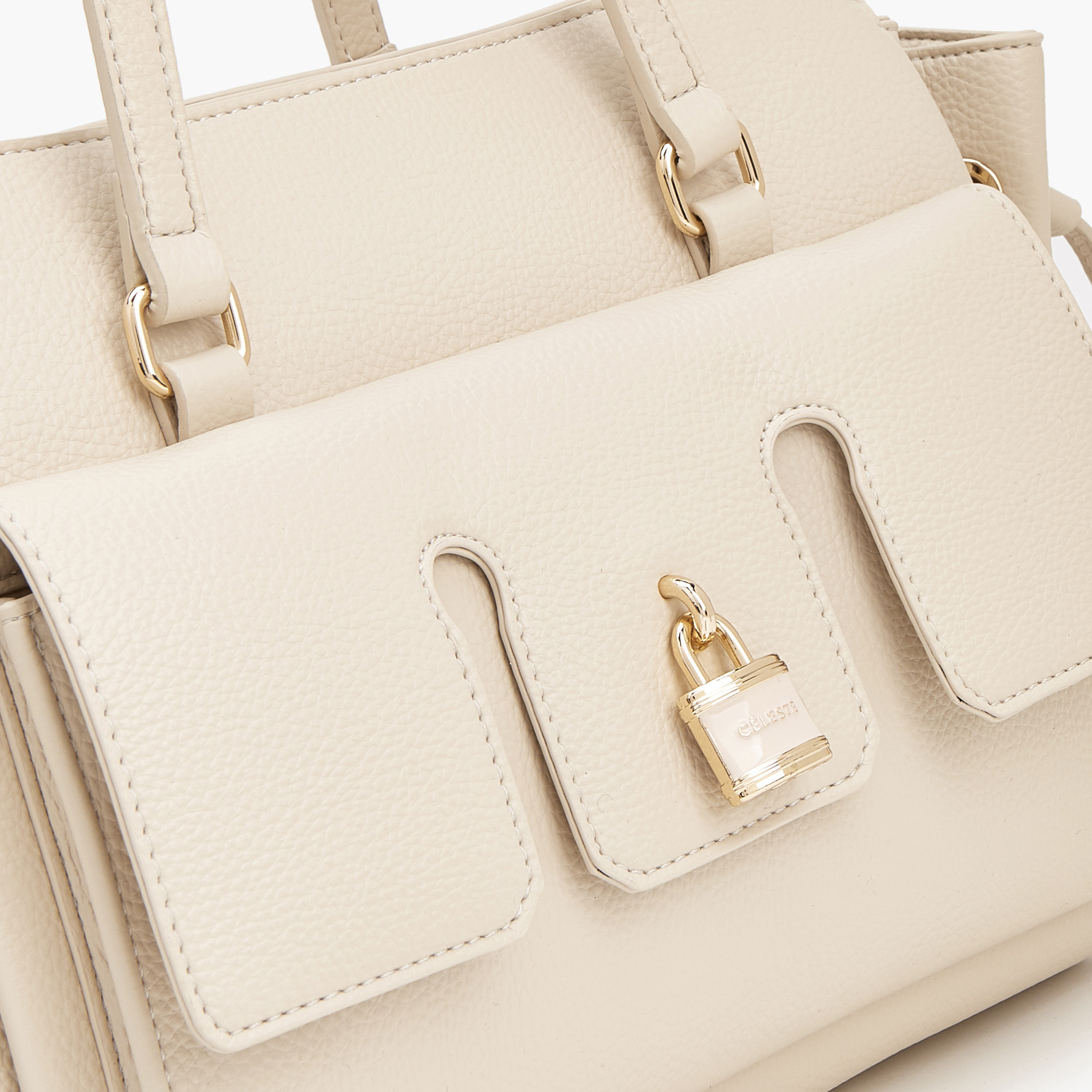 Celeste Metallic Accent Tote Bag with Zip Closure-women-bagsandwallets-handbags-image-3