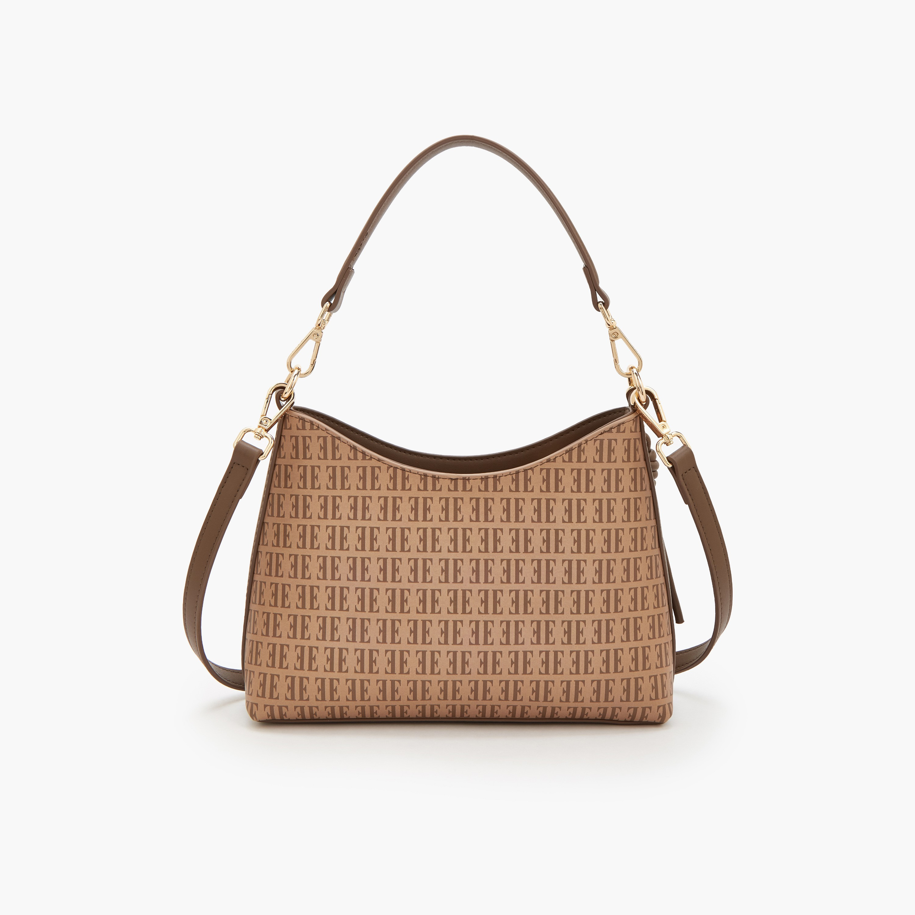 Elle Floral Print Shoulder Bag with Detachable Strap-women-bagsandwallets-handbags-image-5