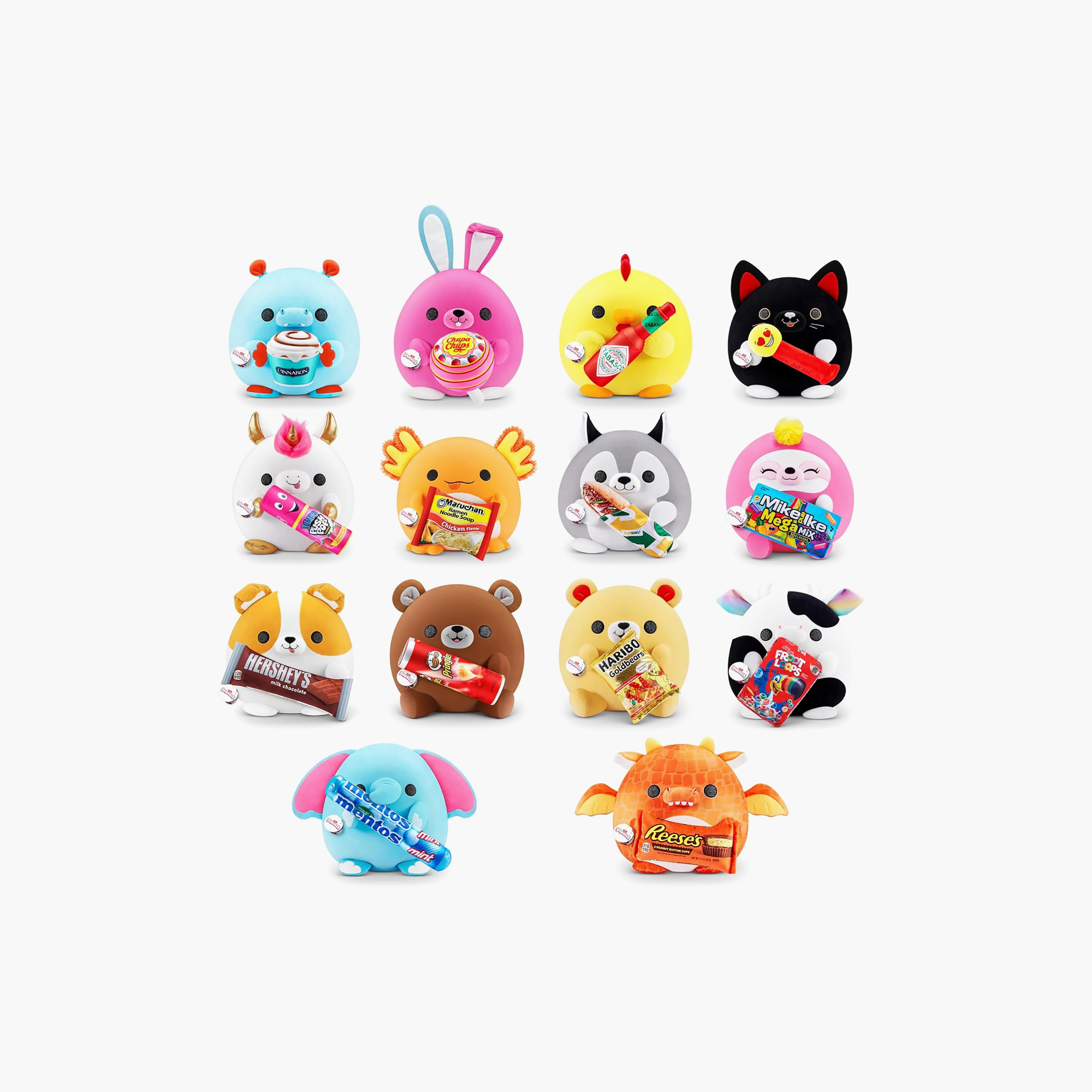 Snackles Squeezable Plush Toy with Accessories - Assorted-toys-plushsofttoys-cartooncharacters-image-1