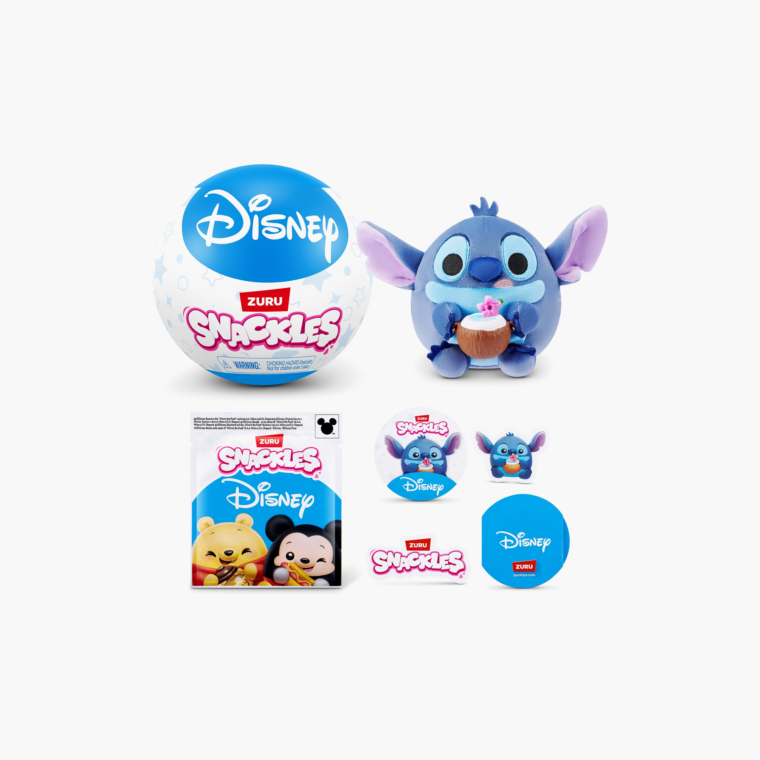 Snackles Disney Squeezable Plush Toy with Accessories - Assorted-toys-plushsofttoys-cartooncharacters-image-7