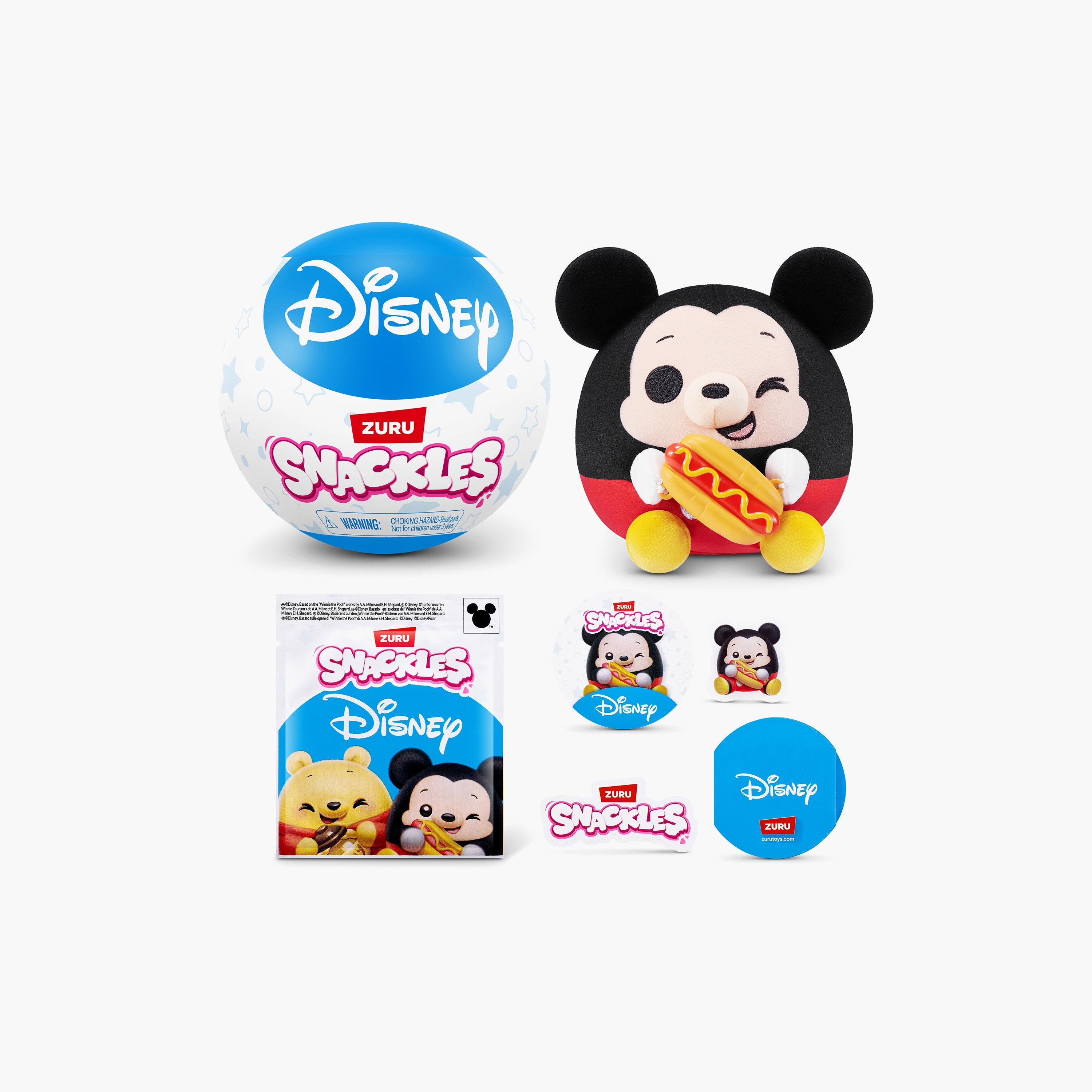 Snackles Disney Squeezable Plush Toy with Accessories - Assorted-toys-plushsofttoys-cartooncharacters-image-8