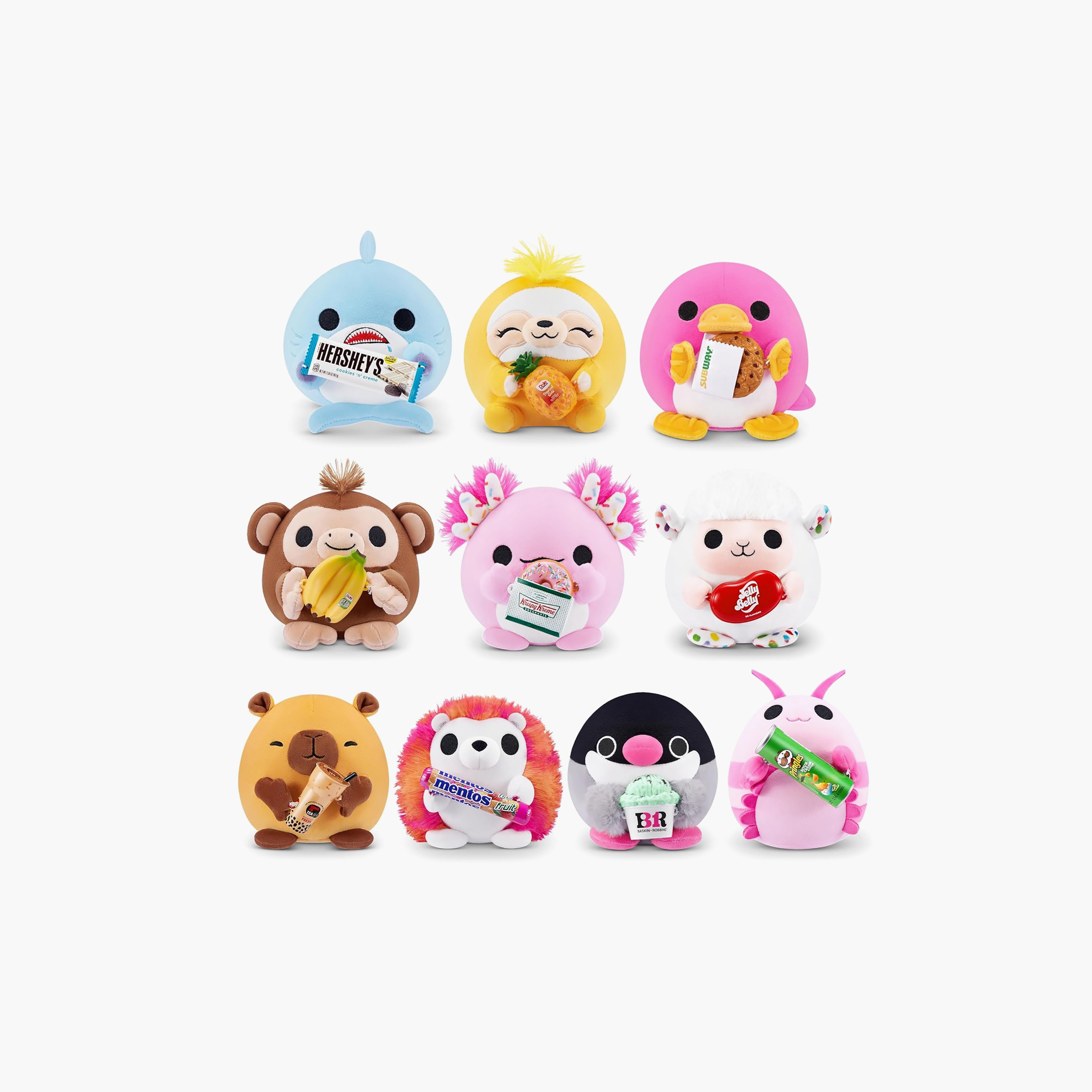 Snackles Series 2 Squeezable Plush Toy with Accessories - Assorted-toys-plushsofttoys-cartooncharacters-image-1