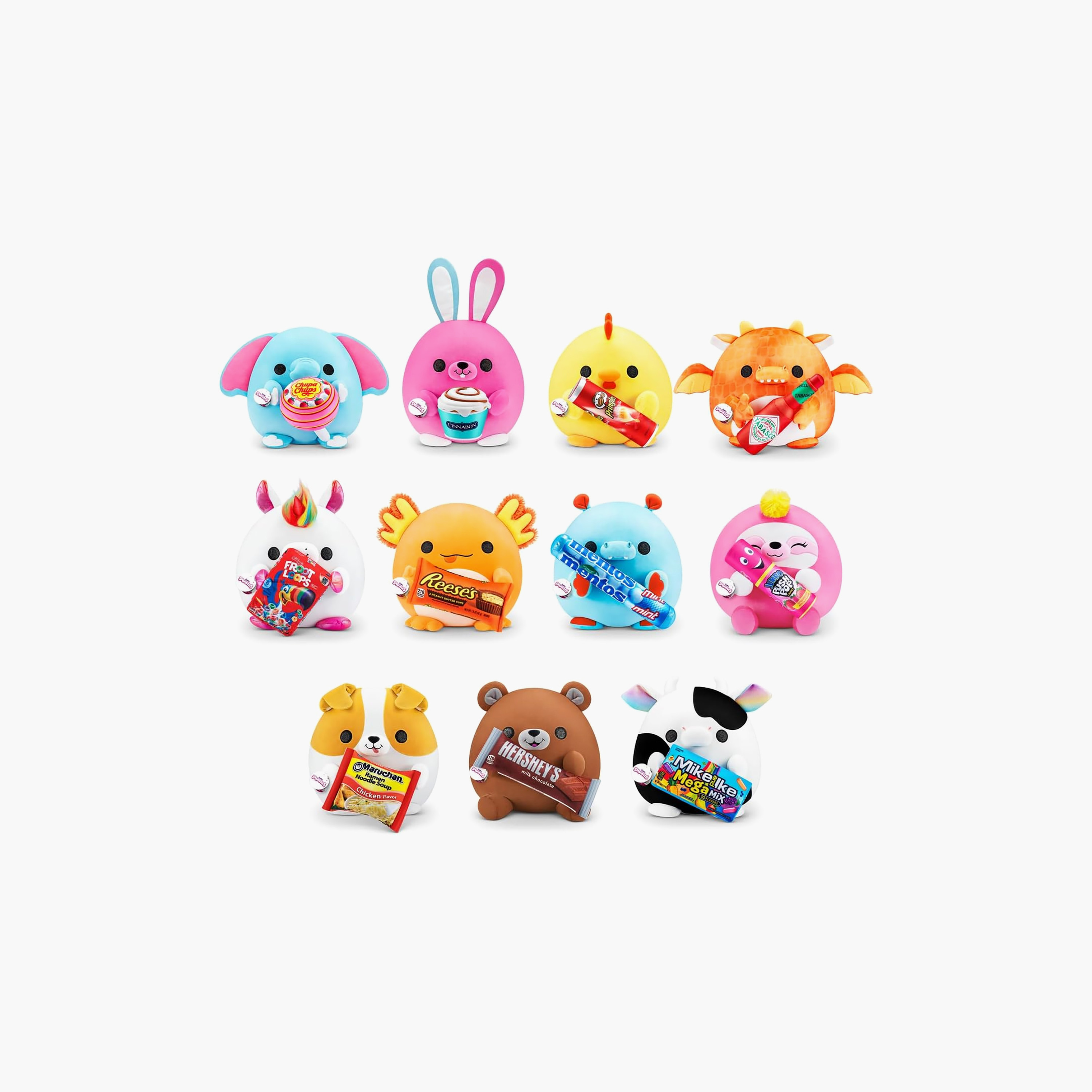Snackles Squeezable Plush Toy with Accessories - Assorted-toys-plushsofttoys-cartooncharacters-image-1