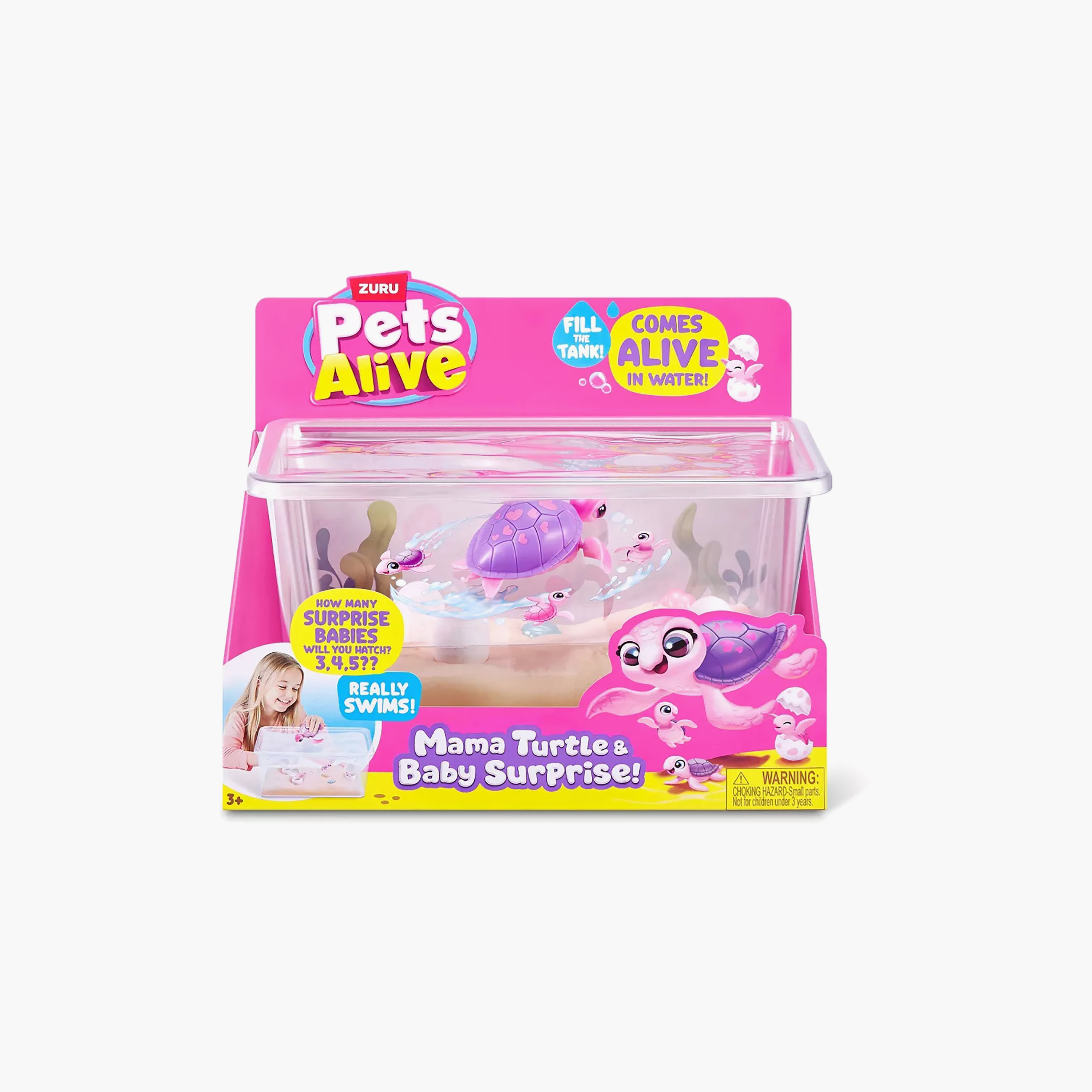 Pets Alive Mommy Turtle & Baby Surprise Playset - Assorted-toys-indoortoys-electronicgames-image-2