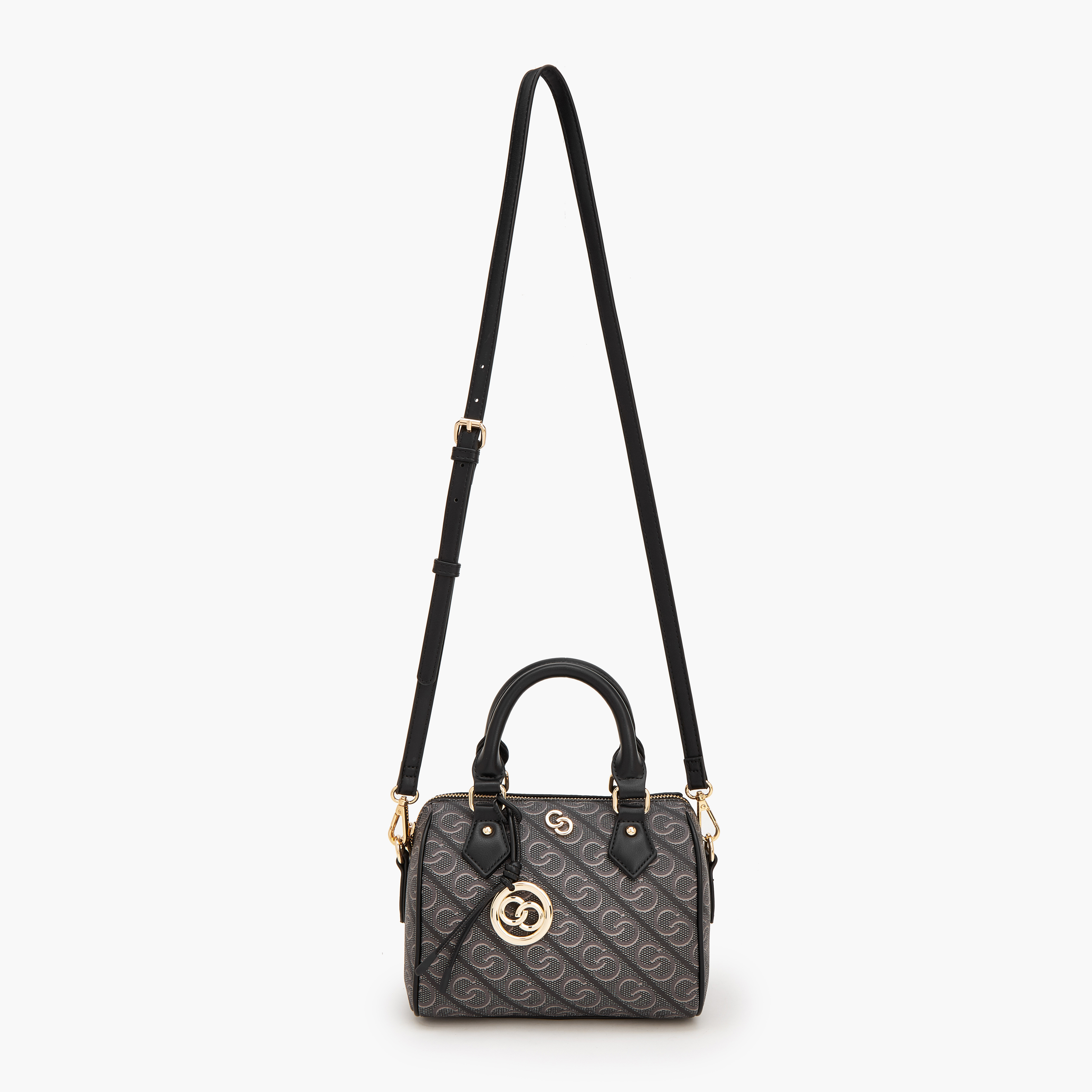 Celeste Monogram Print Bowler Bag with Detachable Strap-women-bagsandwallets-handbags-image-5