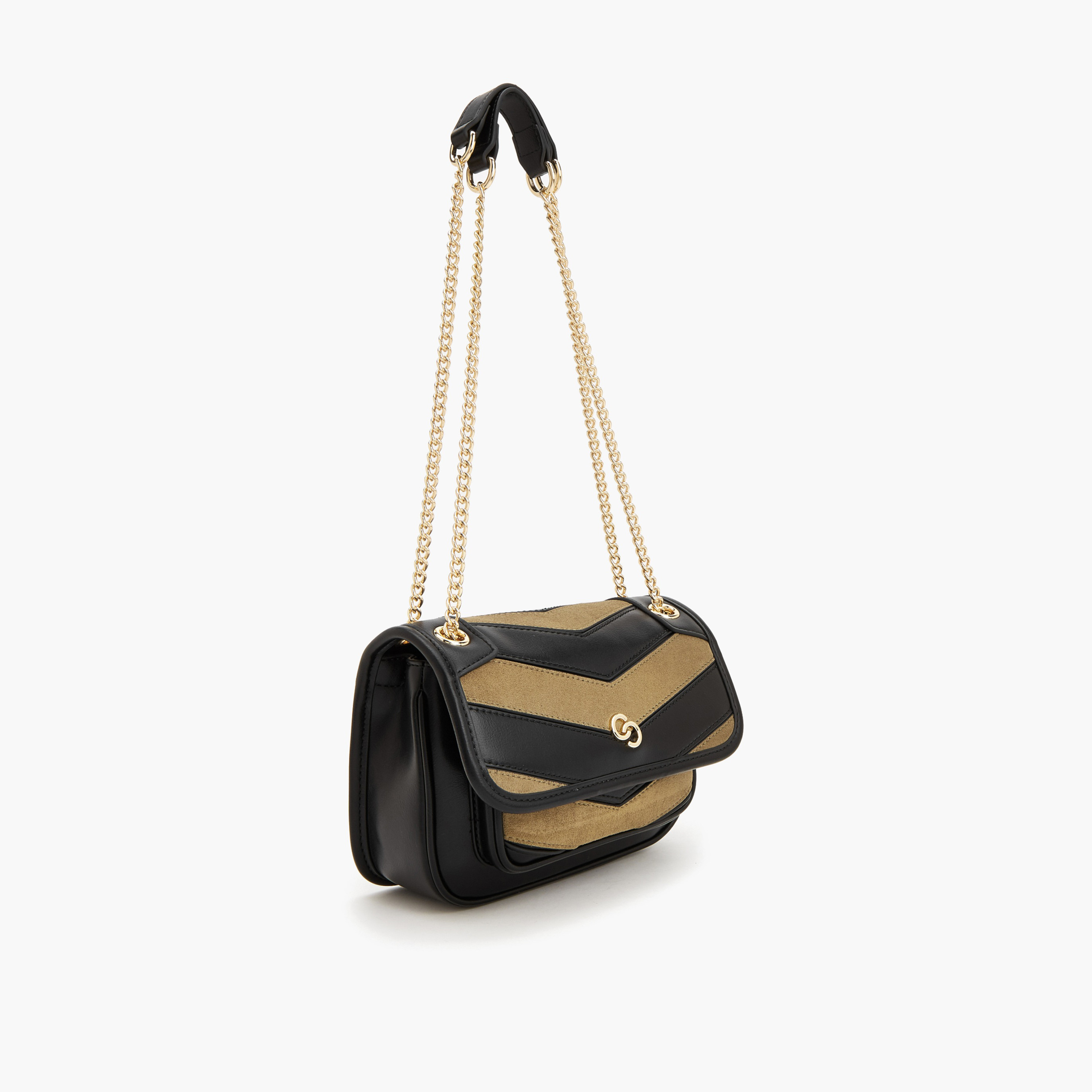 حقيبة كروس شيفرون شمواه بحزام سلسلة من سيليست-women-bagsandwallets-handbags-image-3