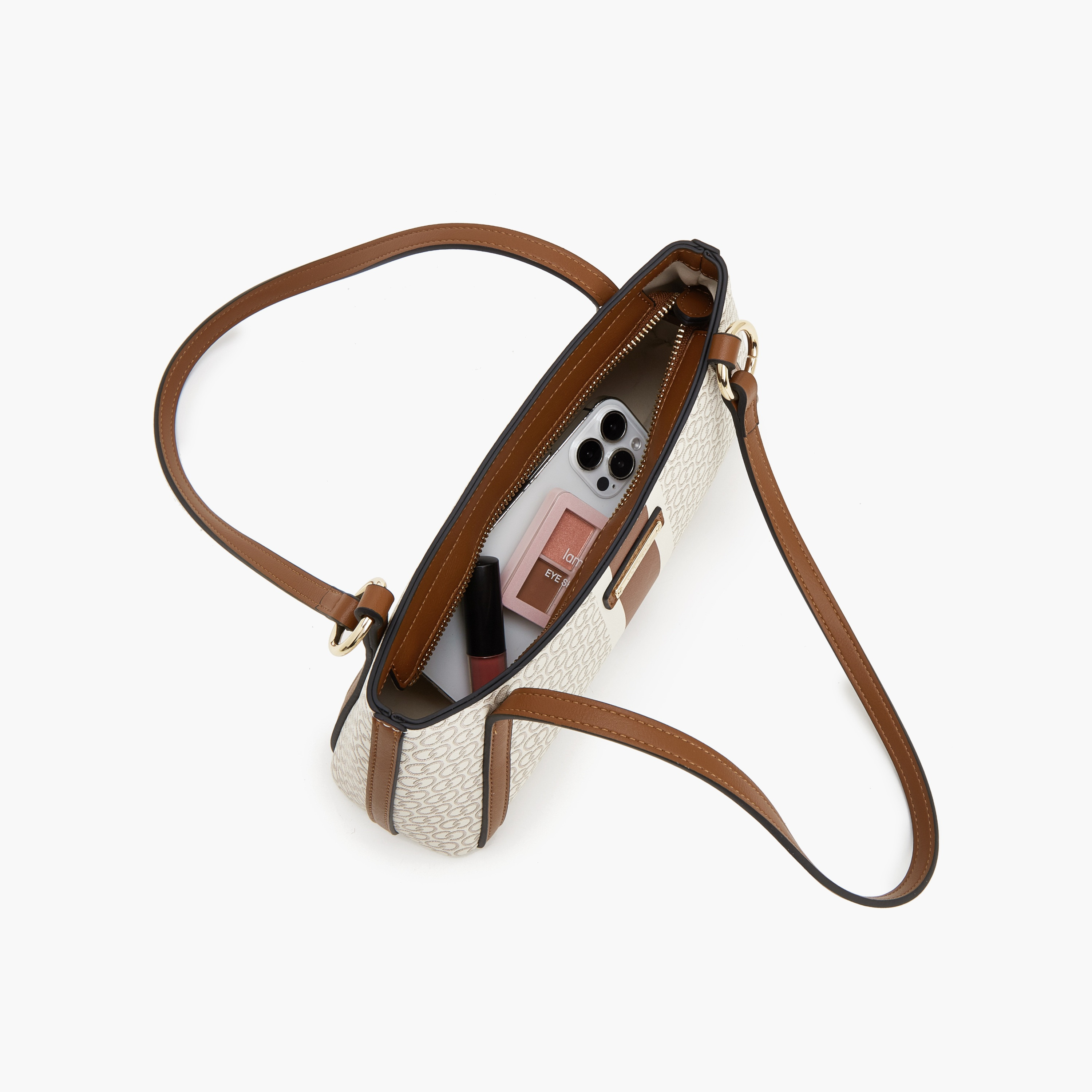 Celeste Monogram Print Shoulder Bag with Detachable Strap-women-bagsandwallets-handbags-image-6