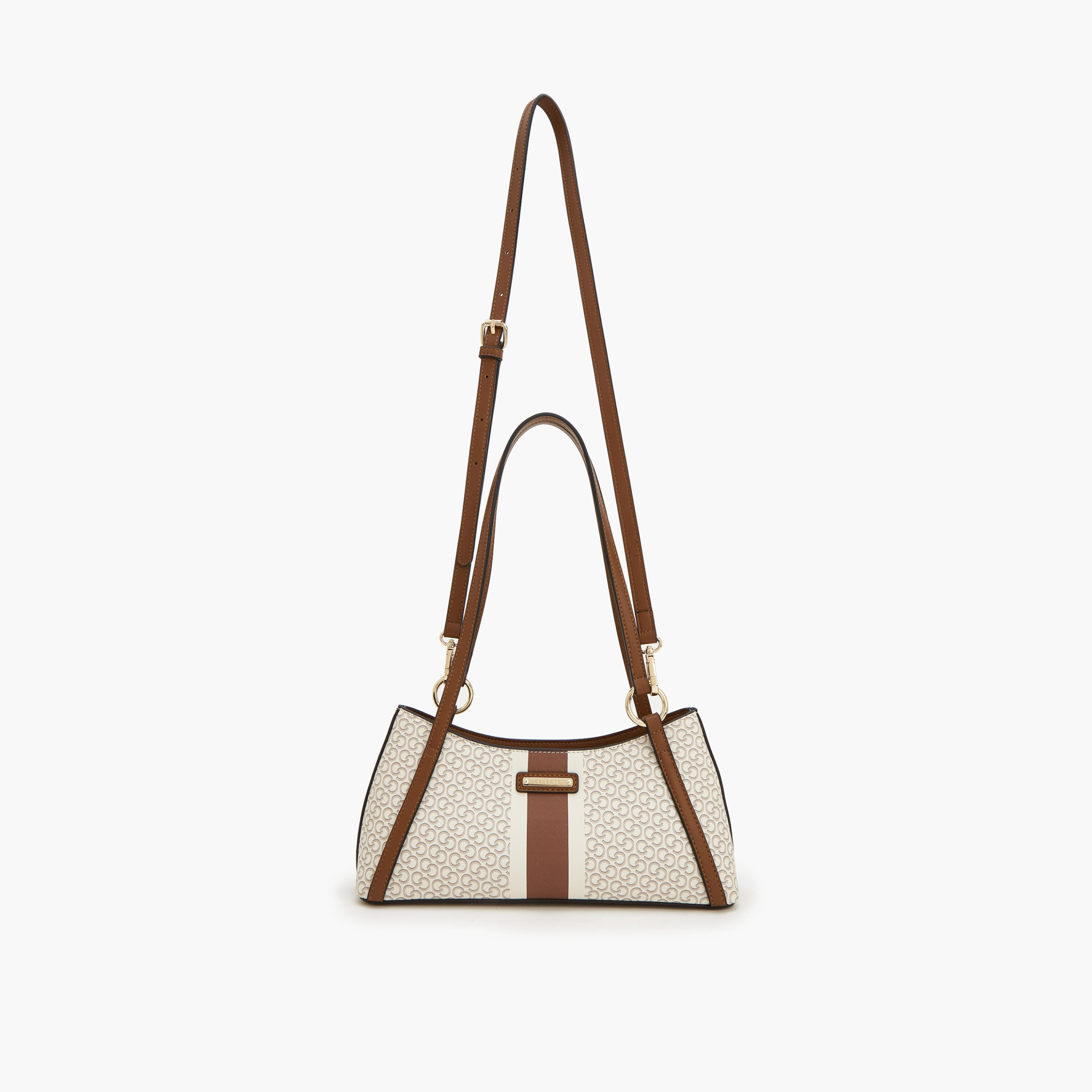 Celeste Monogram Print Shoulder Bag with Detachable Strap-women-bagsandwallets-handbags-image-7