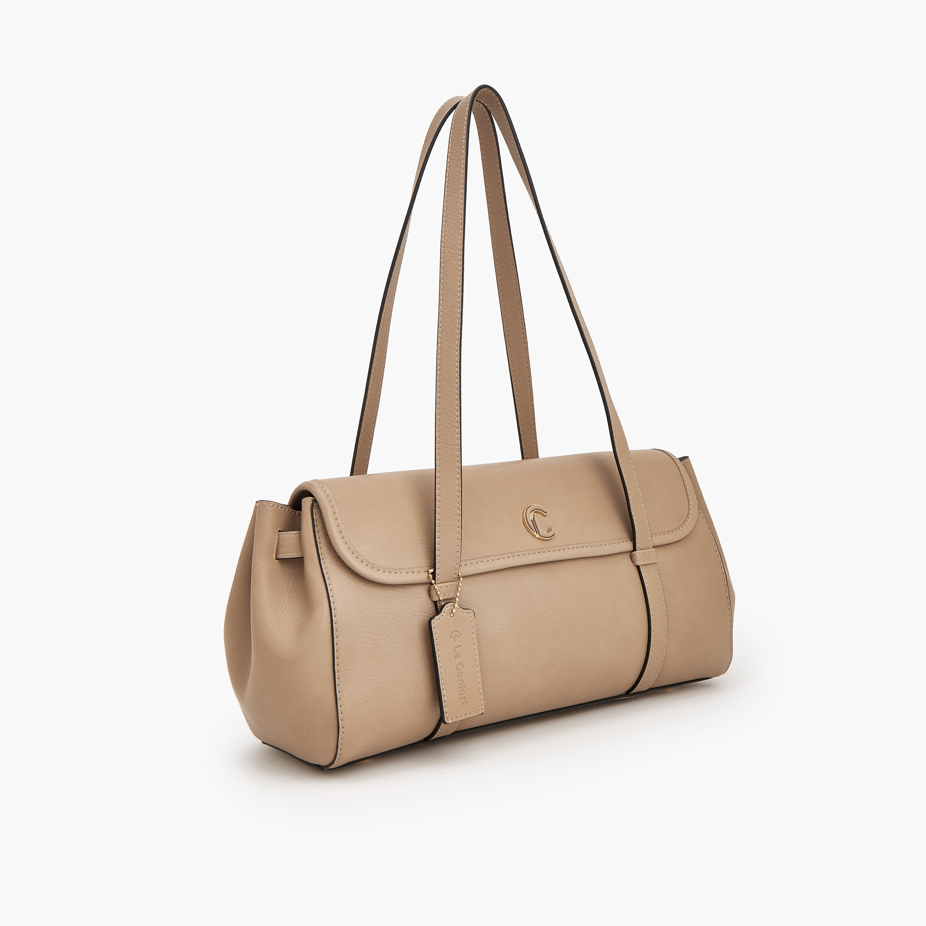 Le Confort Solid Tote Bag with Magnetic Closure-women-bagsandwallets-handbags-image-2