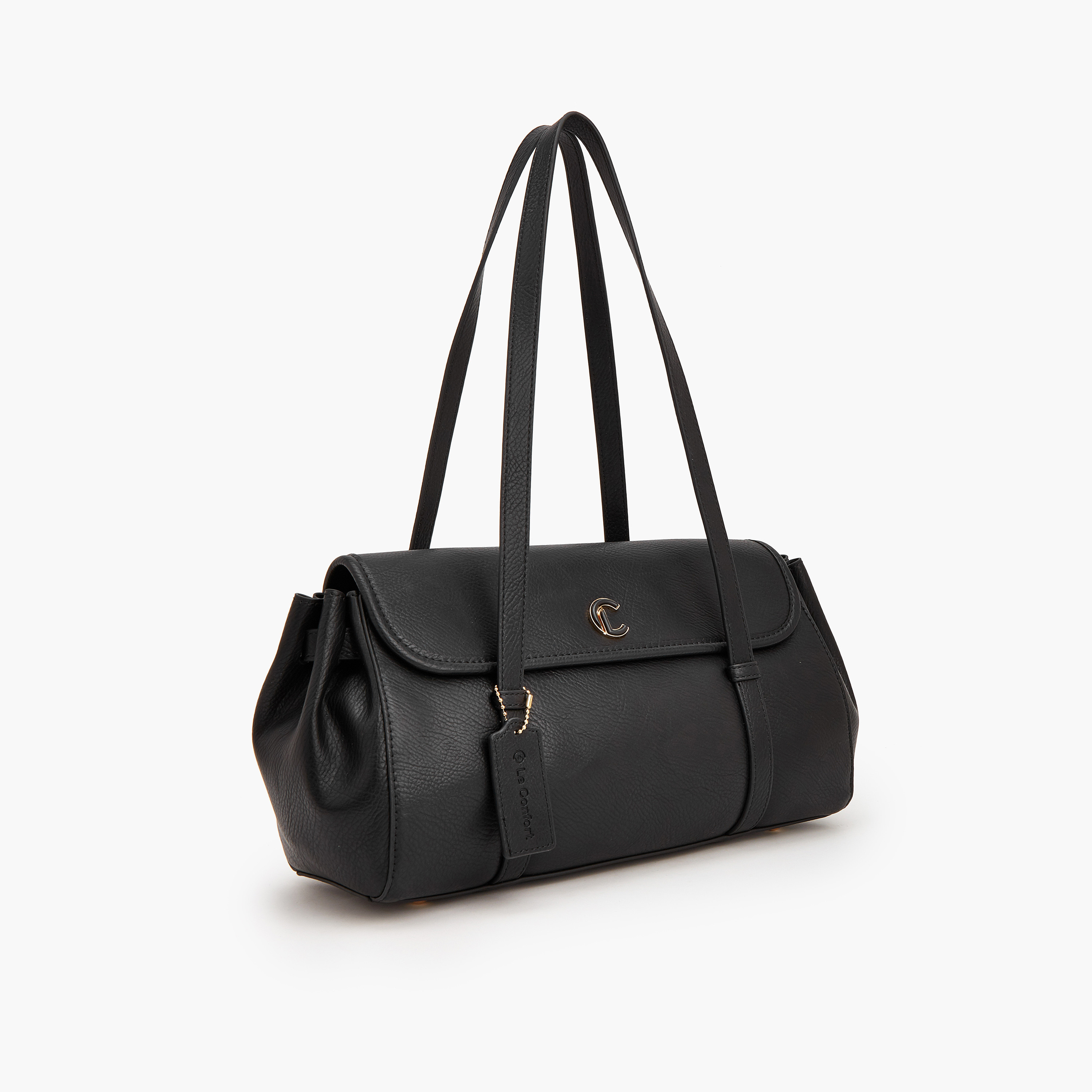 Le Confort Solid Tote Bag with Magnetic Closure-women-bagsandwallets-handbags-image-2