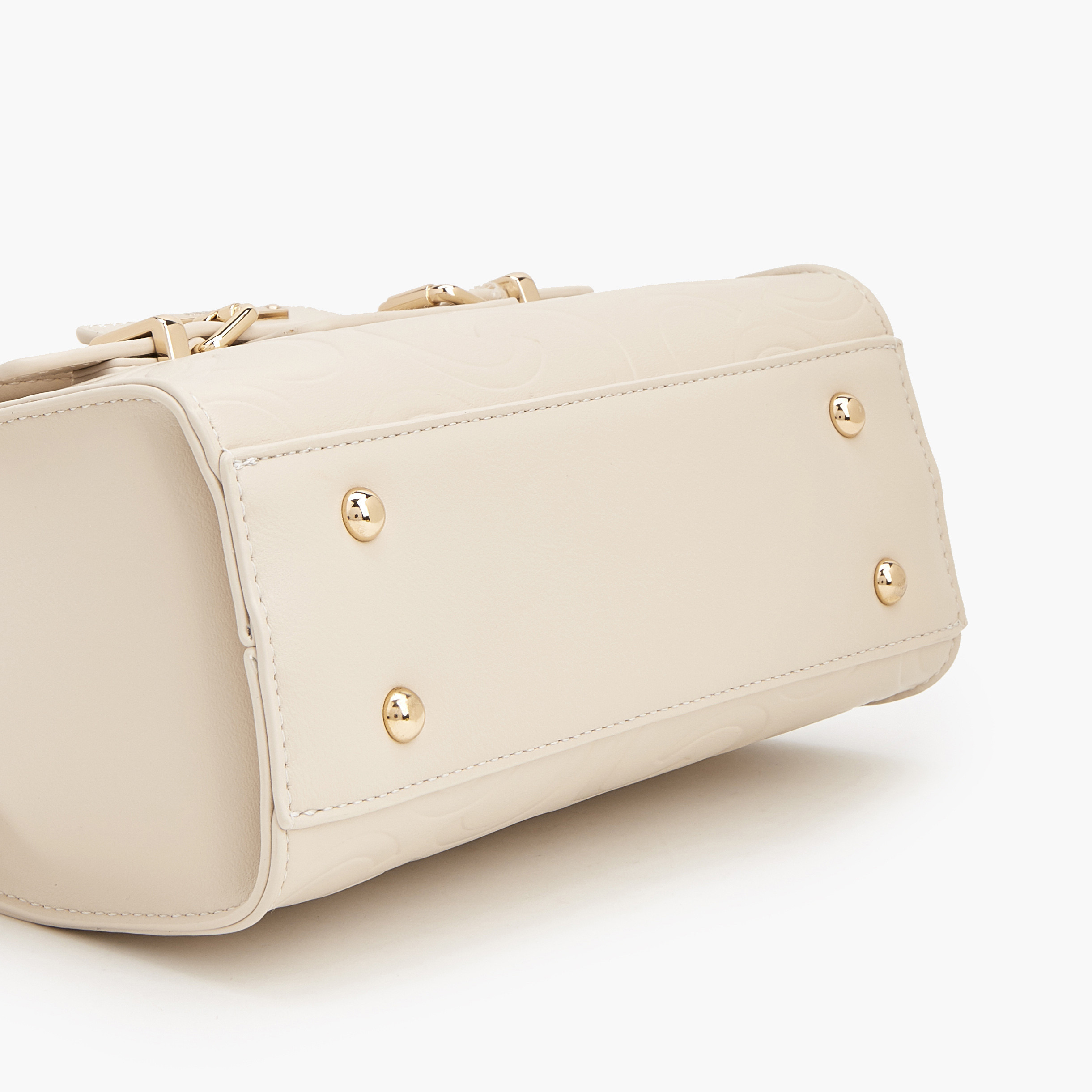 Celeste Monogram Embossed Satchel Bag with Metalli Accent-women-bagsandwallets-handbags-image-6